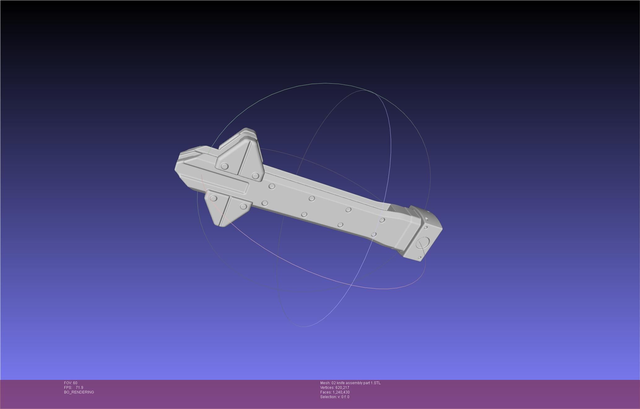 Evangelion rebuild Unit 2 Knife Movable Version 3D print model_100