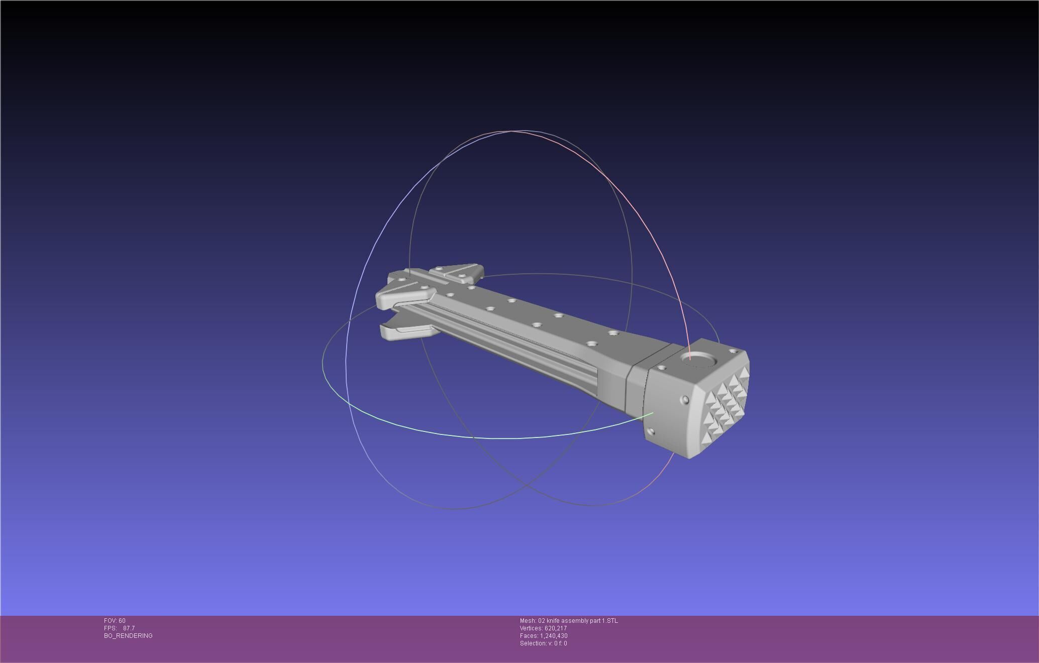 Evangelion rebuild Unit 2 Knife Movable Version 3D print model_93
