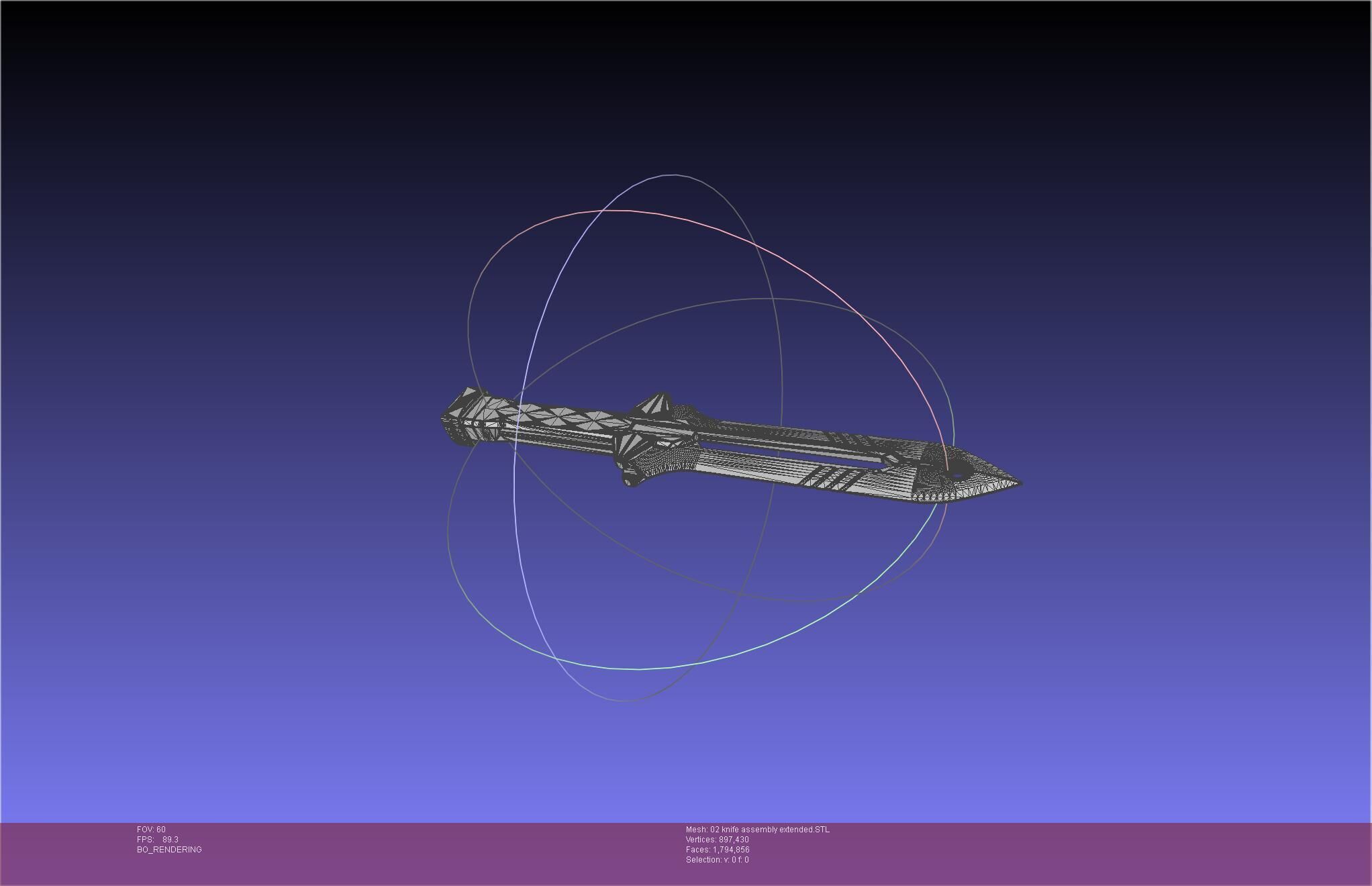 Evangelion rebuild Unit 2 Knife Movable Version 3D print model_51