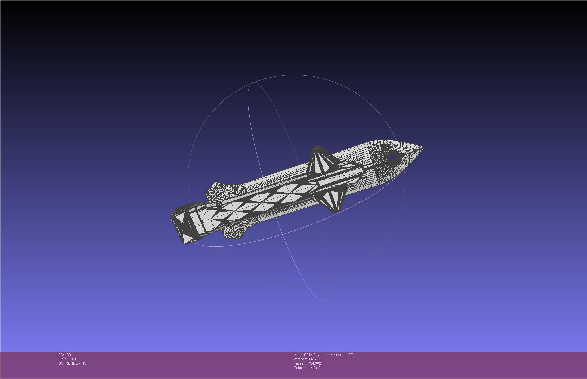 Evangelion rebuild Unit 2 Knife Movable Version 3D print model_92