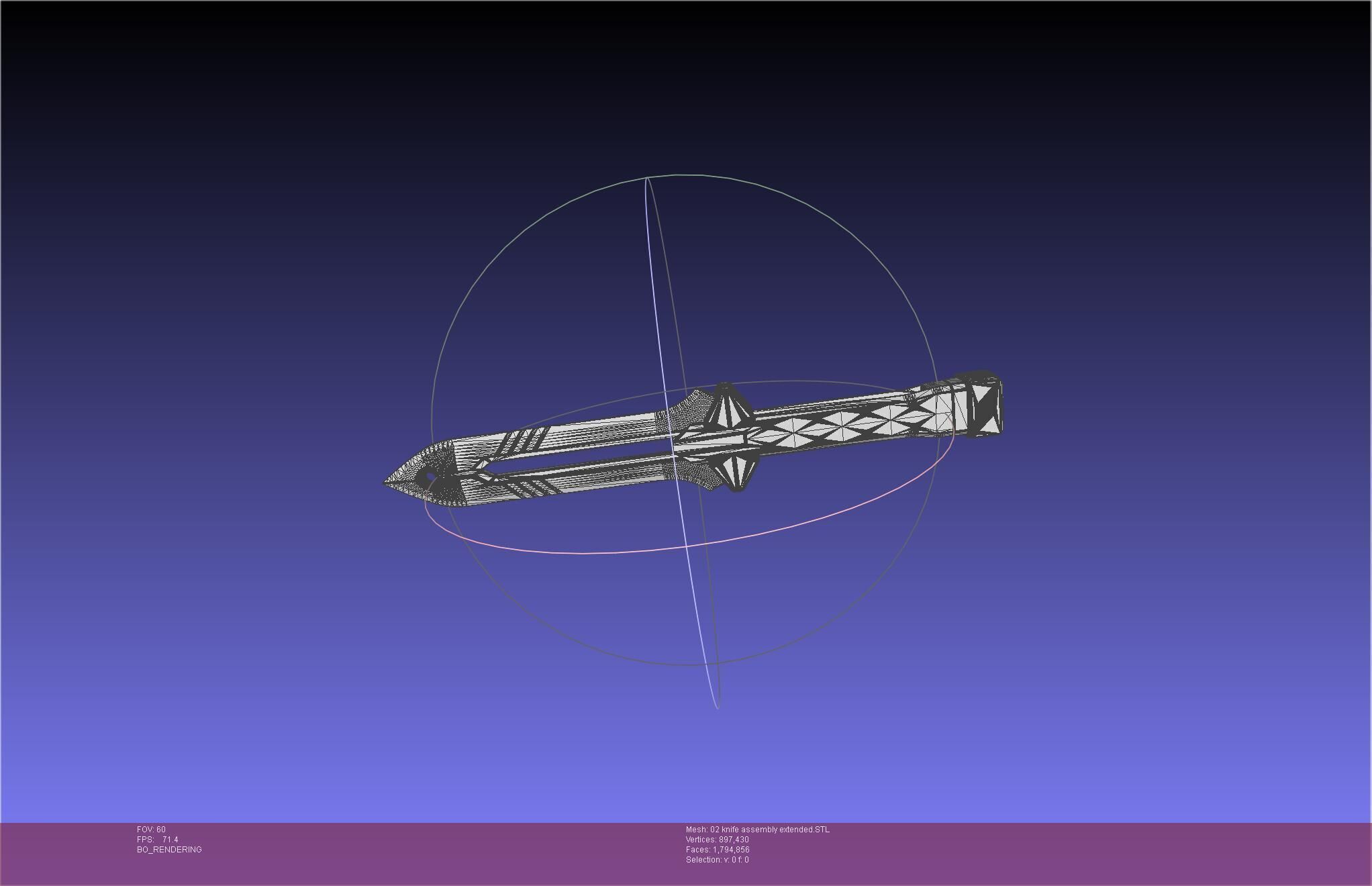 Evangelion rebuild Unit 2 Knife Movable Version 3D print model_50