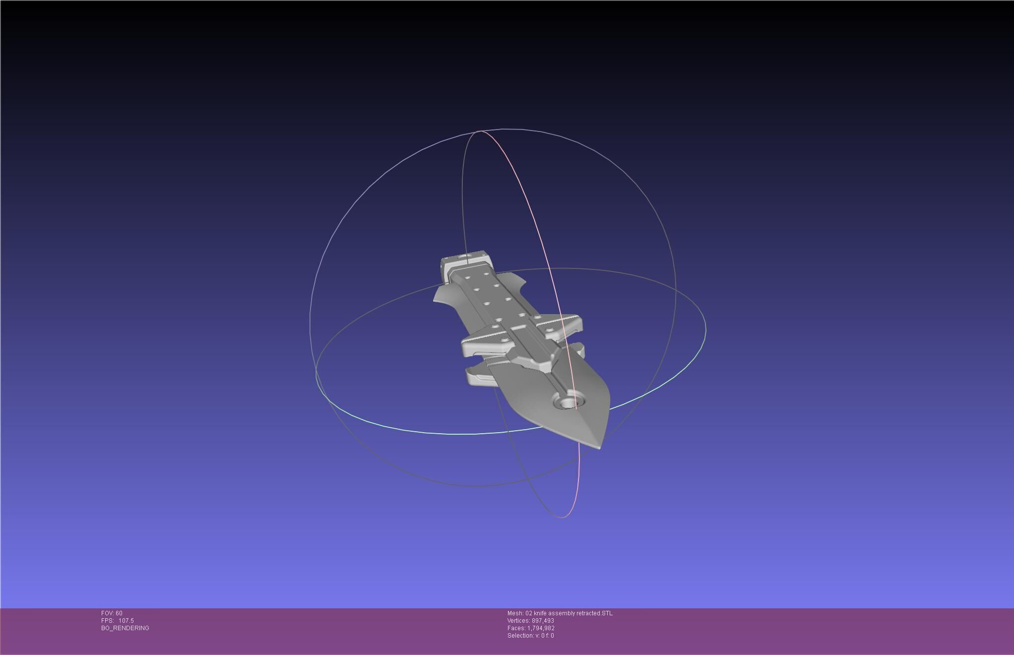 Evangelion rebuild Unit 2 Knife Movable Version 3D print model_84