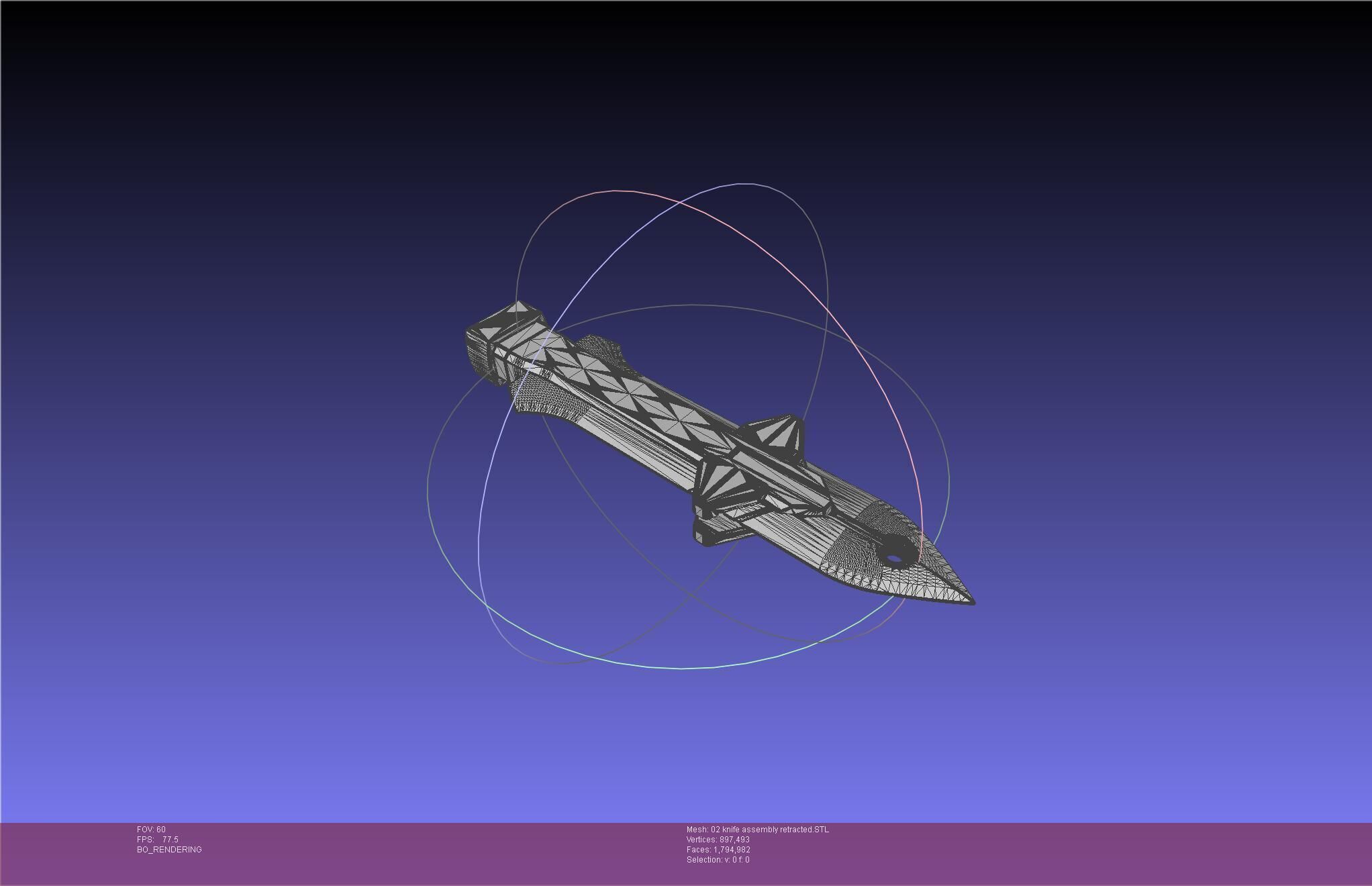 Evangelion rebuild Unit 2 Knife Movable Version 3D print model_41