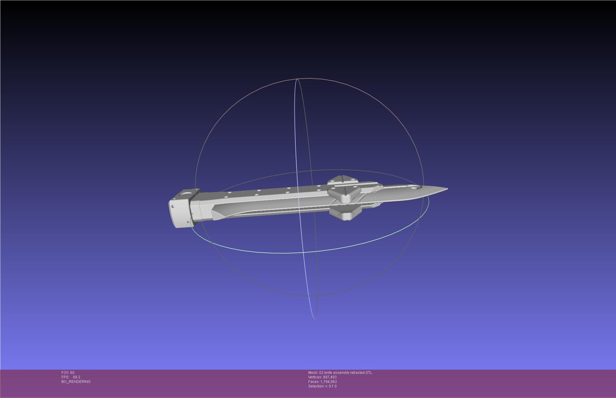 Evangelion rebuild Unit 2 Knife Movable Version 3D print model_74