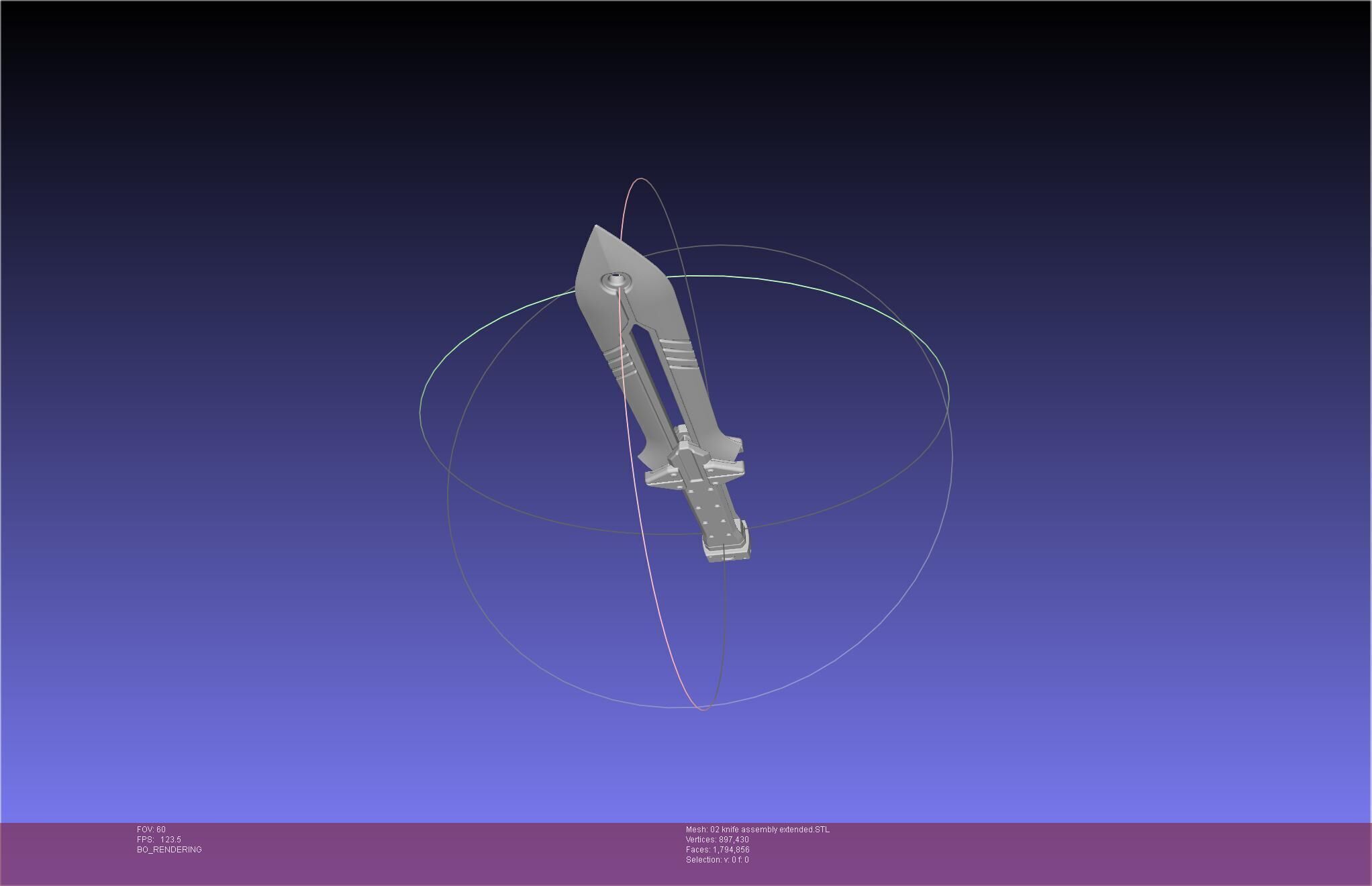 Evangelion rebuild Unit 2 Knife Movable Version 3D print model_13