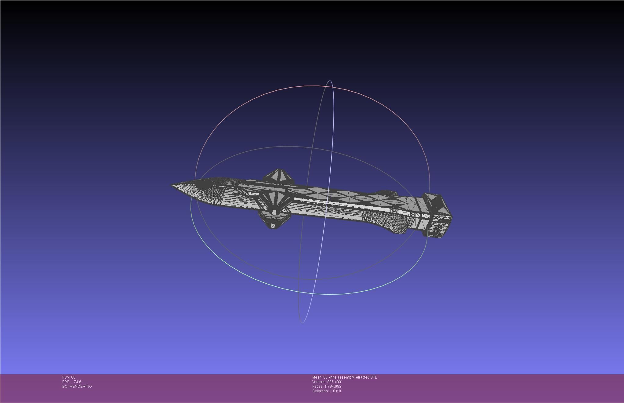 Evangelion rebuild Unit 2 Knife Movable Version 3D print model_40
