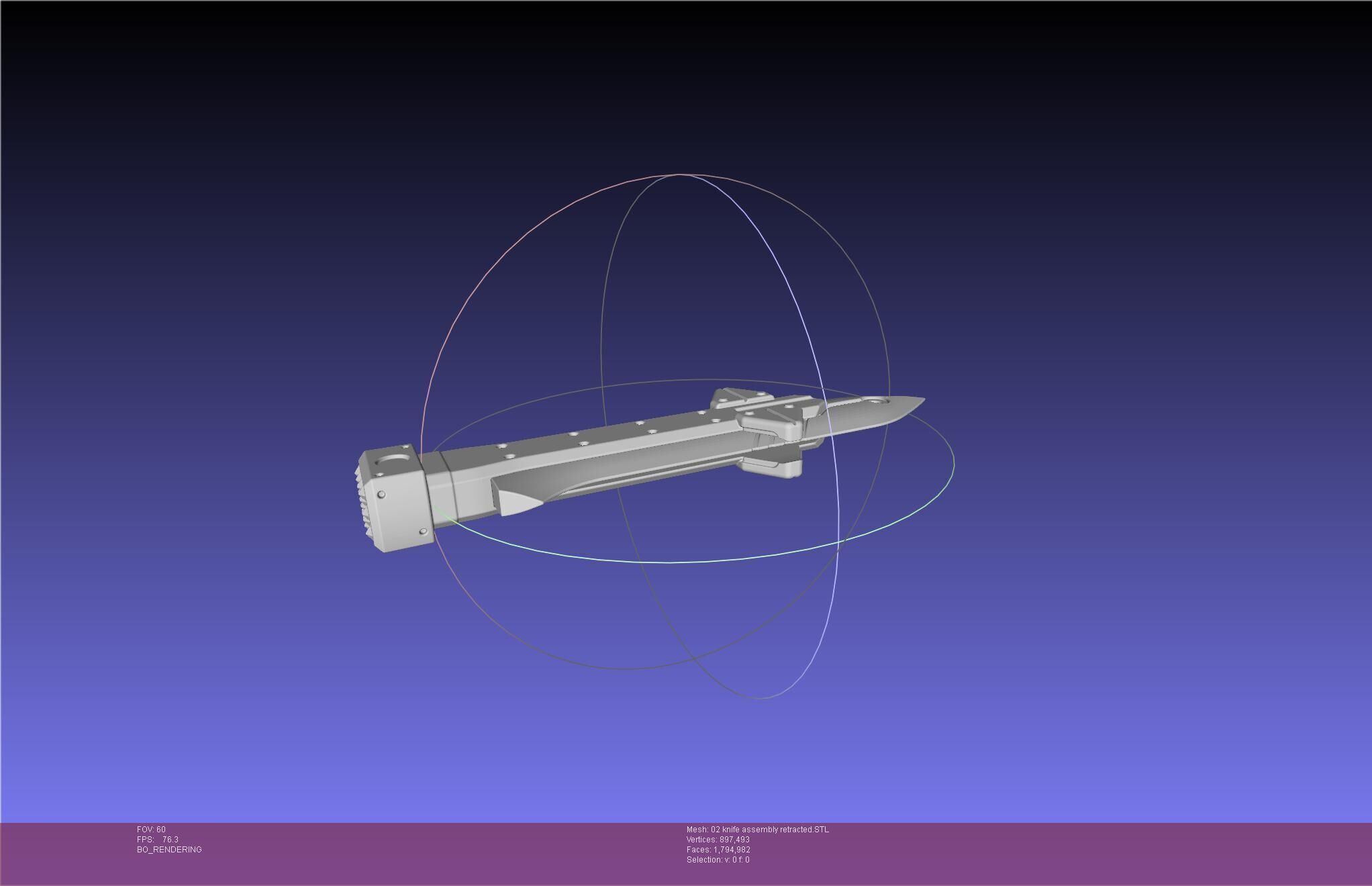 Evangelion rebuild Unit 2 Knife Movable Version 3D print model_82