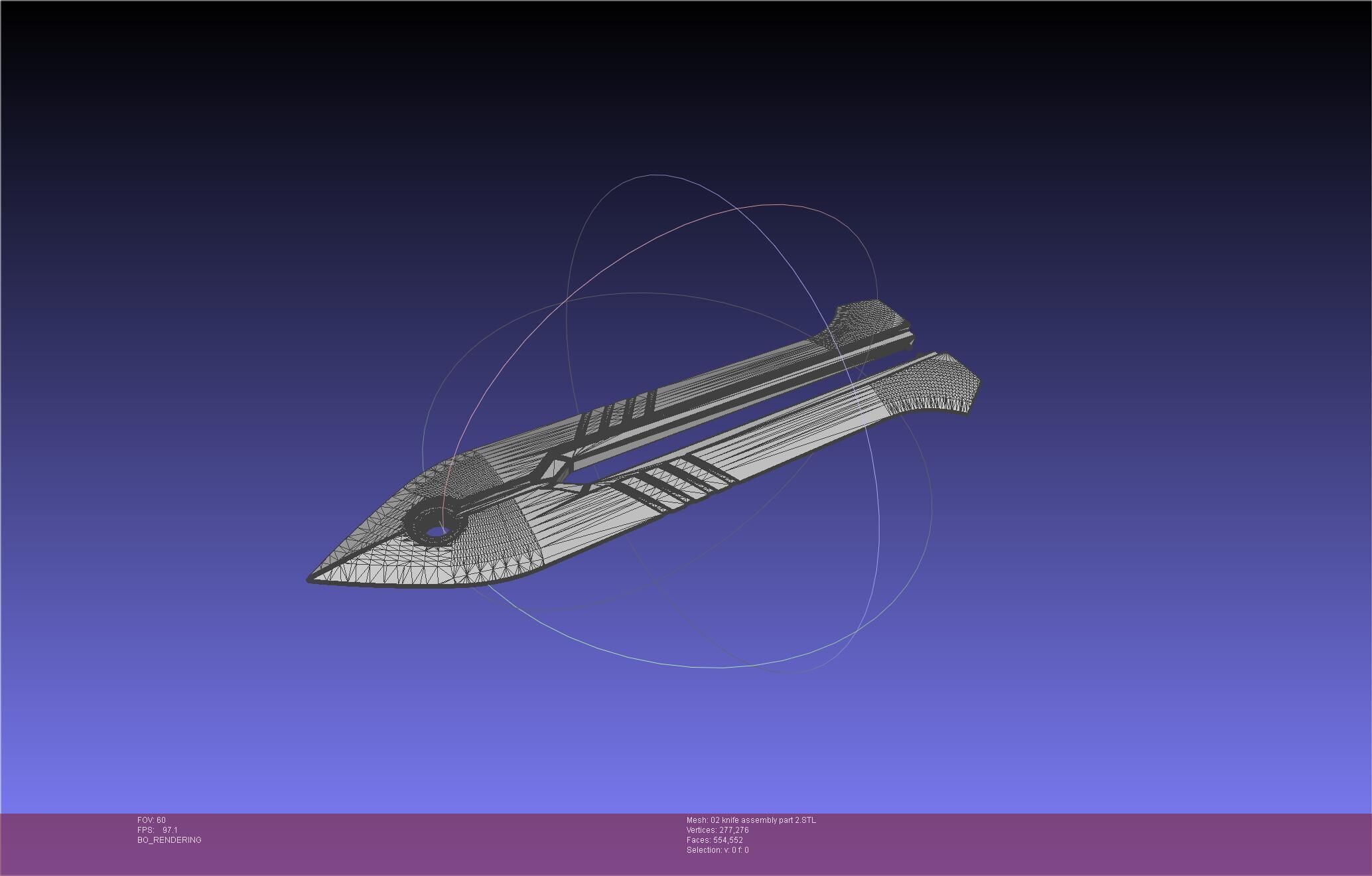 Evangelion rebuild Unit 2 Knife Movable Version 3D print model_108
