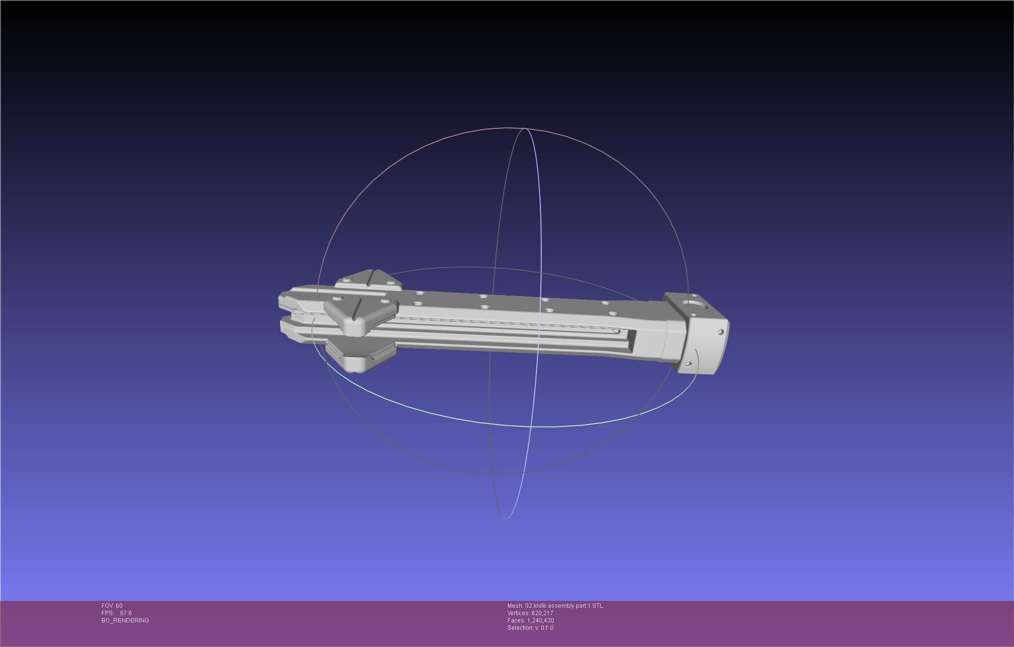 Evangelion rebuild Unit 2 Knife Movable Version 3D print model_90