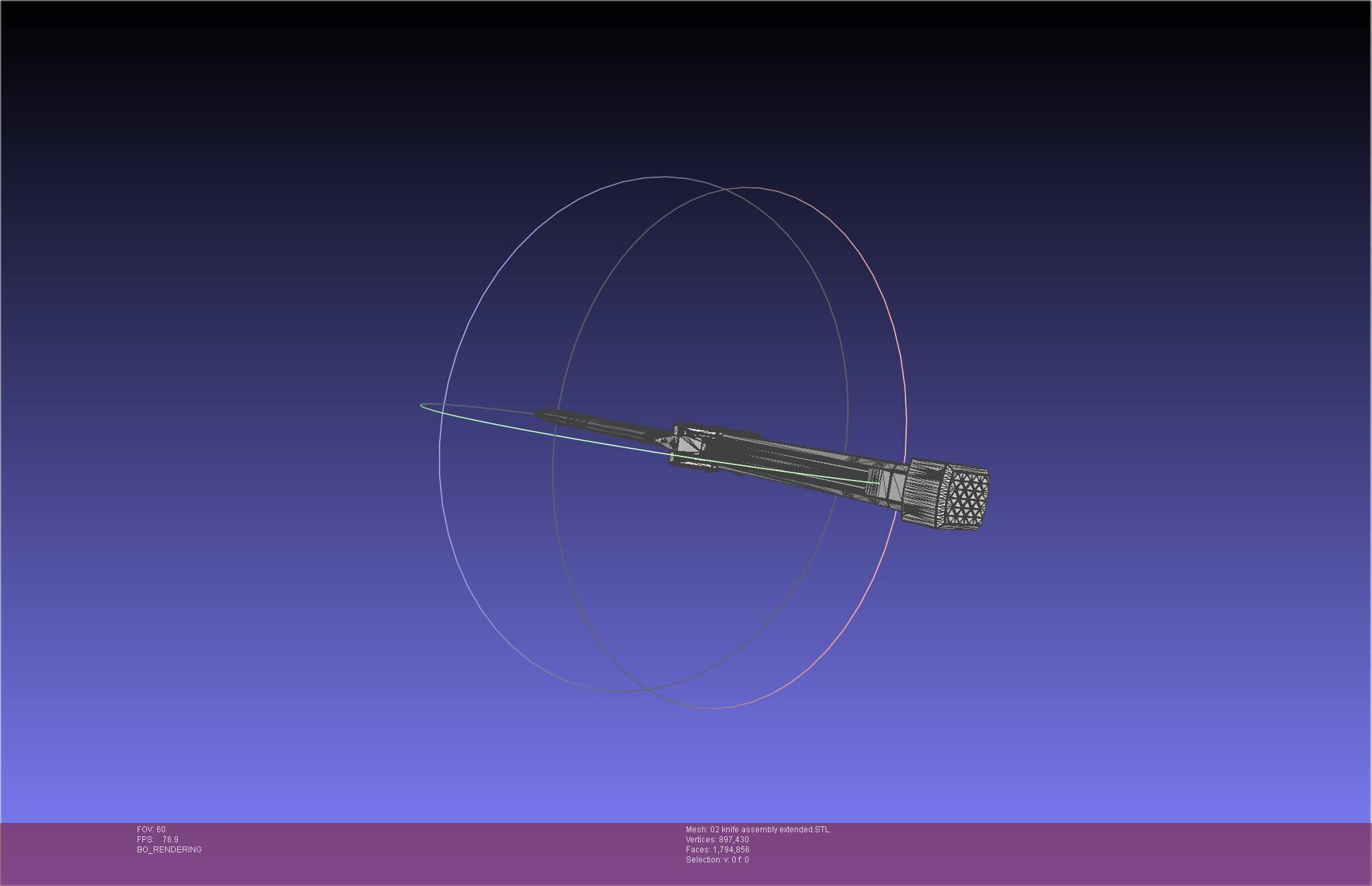 Evangelion rebuild Unit 2 Knife Movable Version 3D print model_66