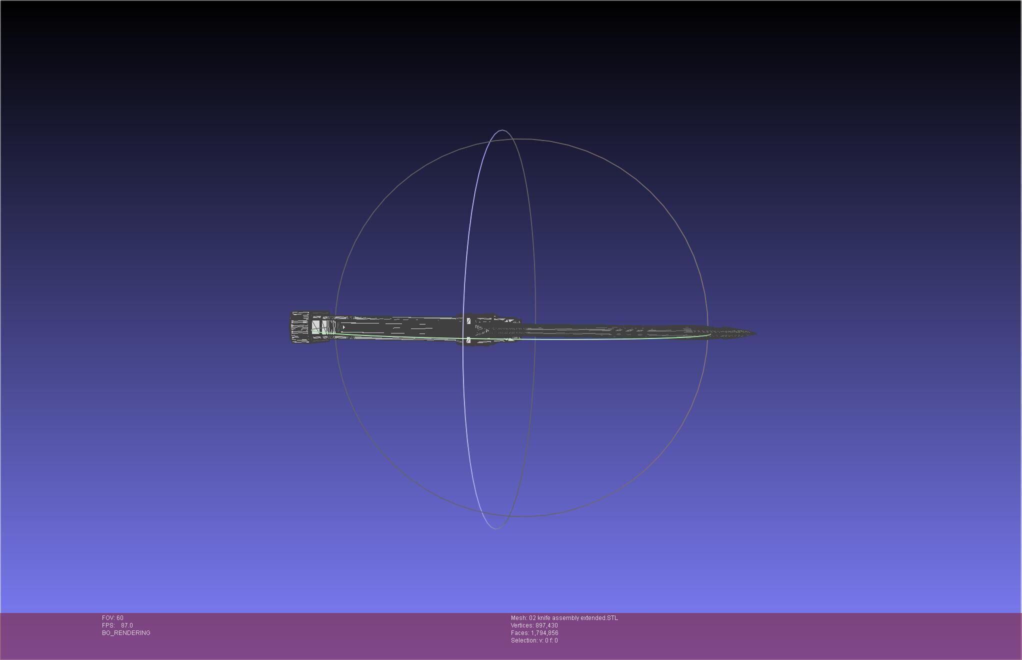 Evangelion rebuild Unit 2 Knife Movable Version 3D print model_45