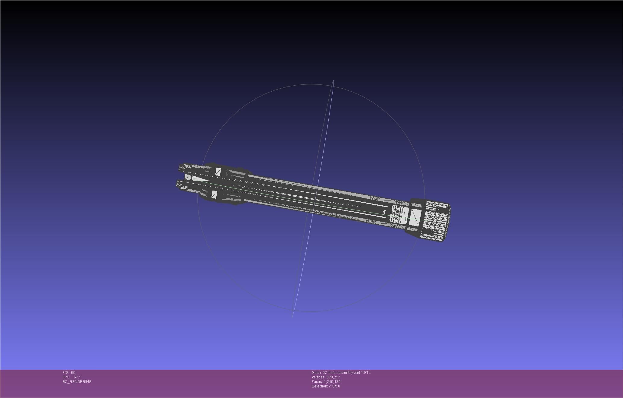 Evangelion rebuild Unit 2 Knife Movable Version 3D print model_102