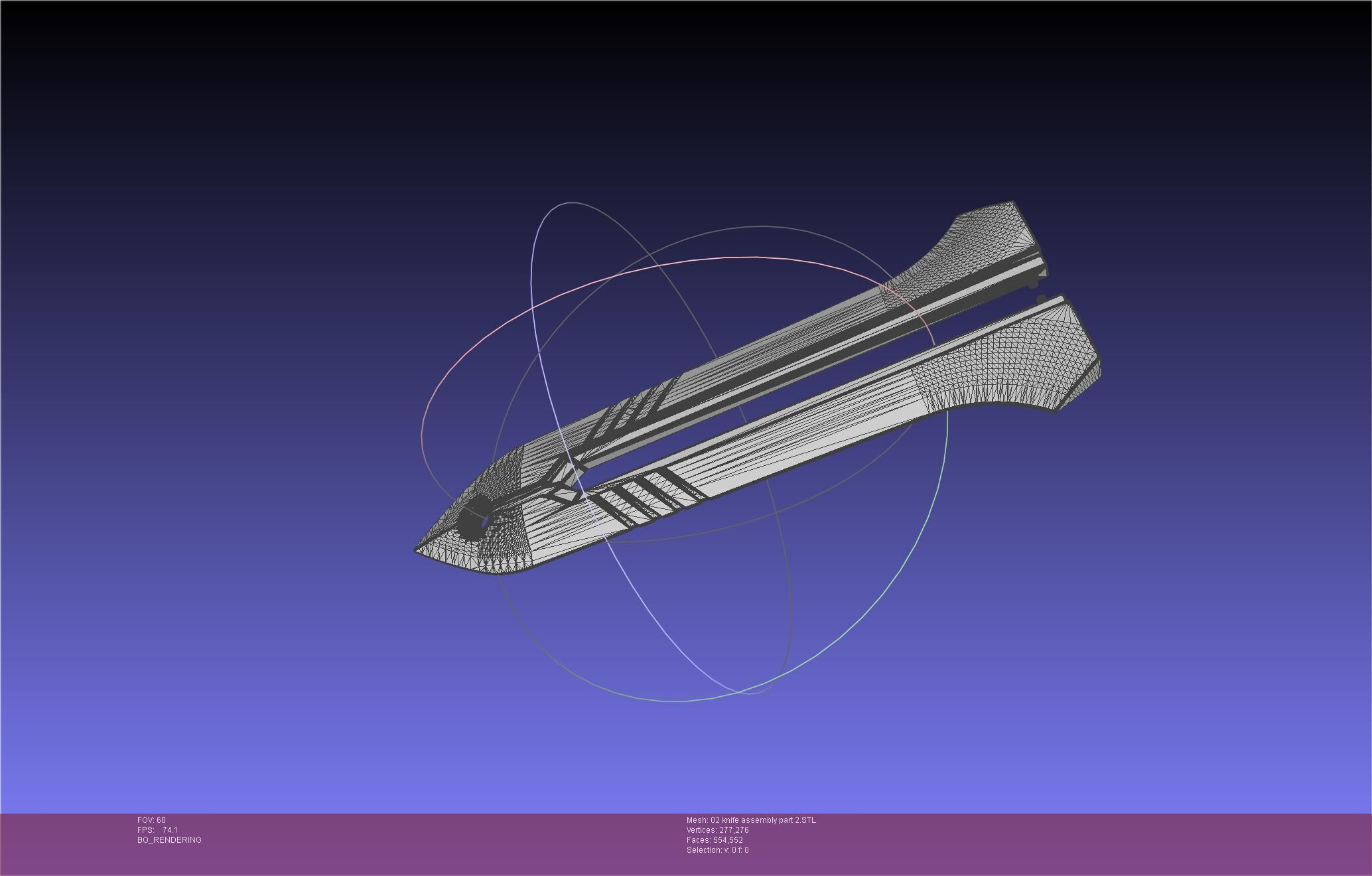 Evangelion rebuild Unit 2 Knife Movable Version 3D print model_107