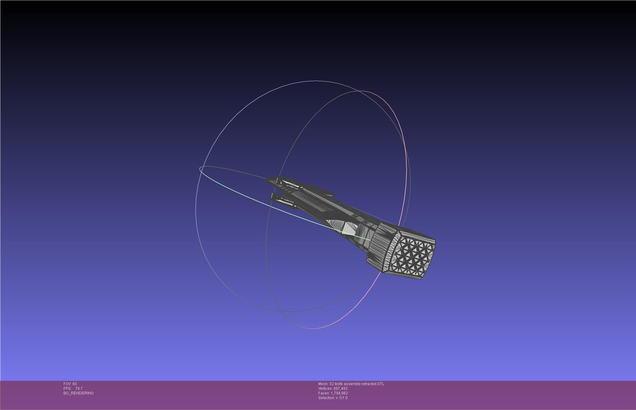 Evangelion rebuild Unit 2 Knife Movable Version 3D print model_97