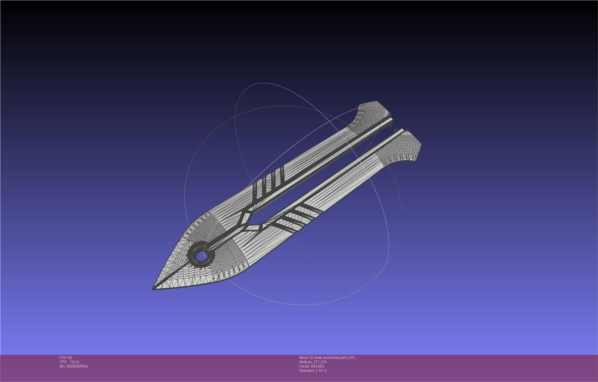 Evangelion rebuild Unit 2 Knife Movable Version 3D print model_109