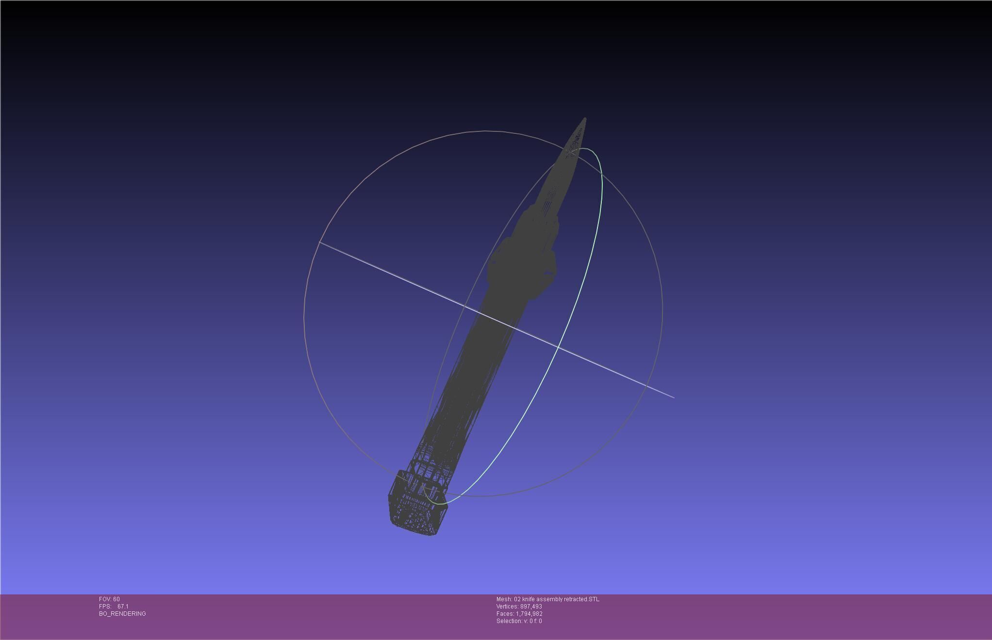 Evangelion rebuild Unit 2 Knife Movable Version 3D print model_96