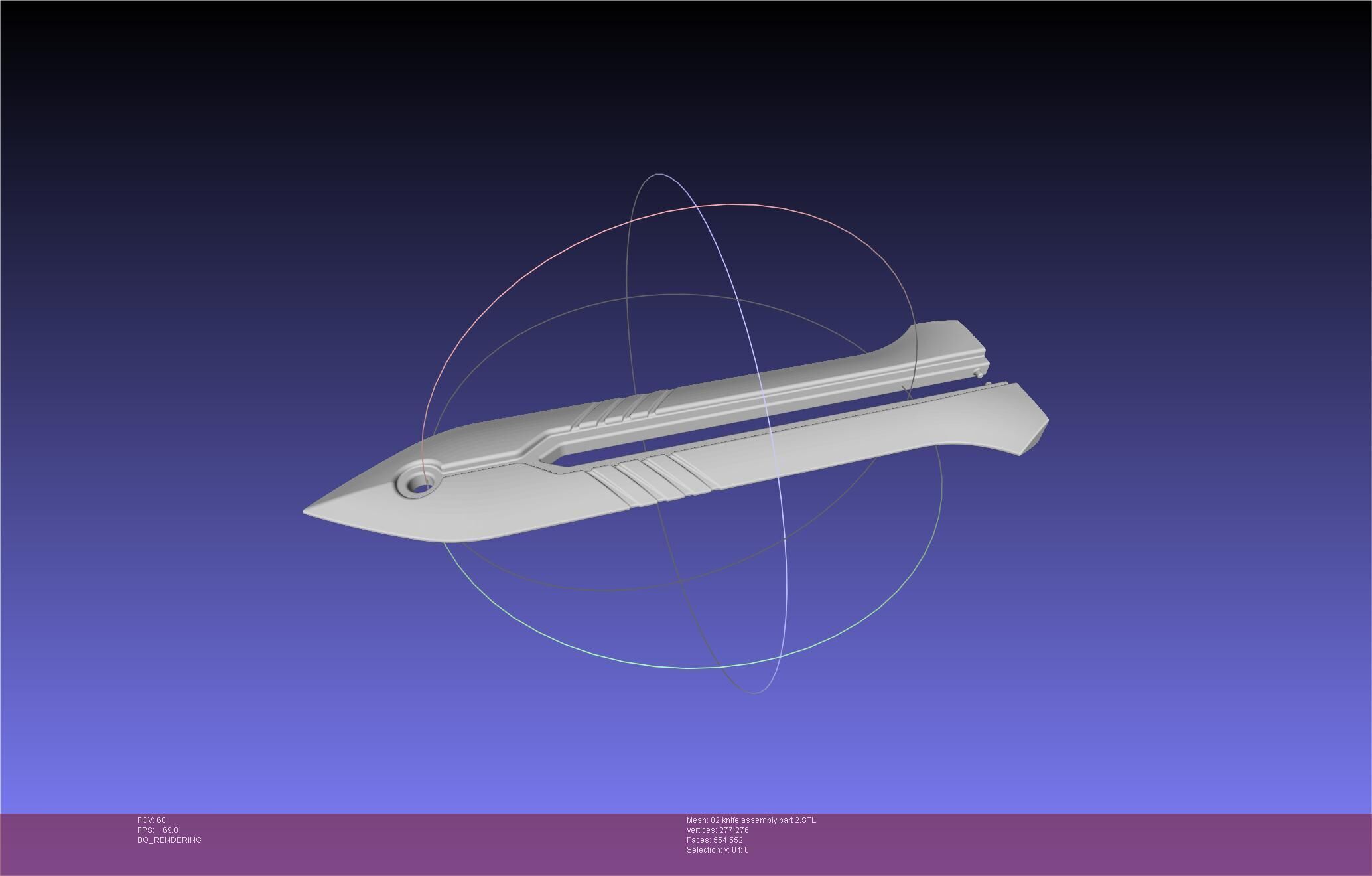 Evangelion rebuild Unit 2 Knife Movable Version 3D print model_104
