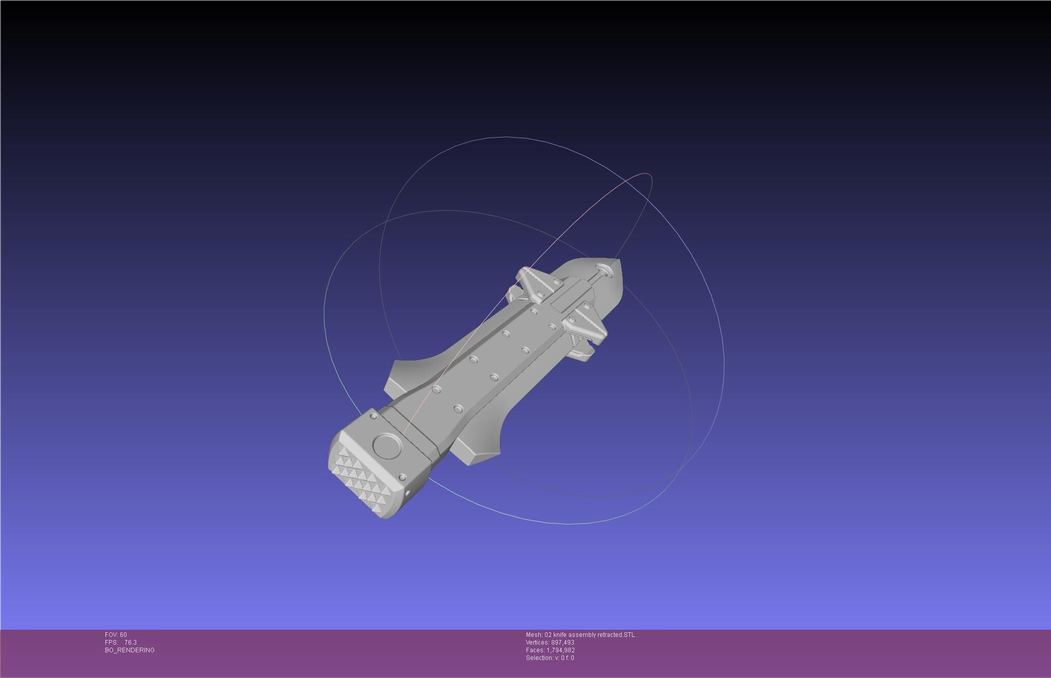 Evangelion rebuild Unit 2 Knife Movable Version 3D print model_34