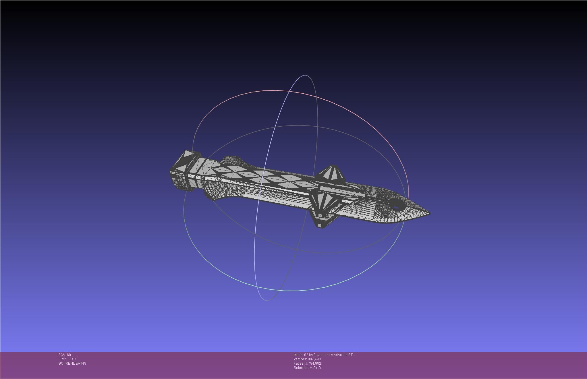 Evangelion rebuild Unit 2 Knife Movable Version 3D print model_88