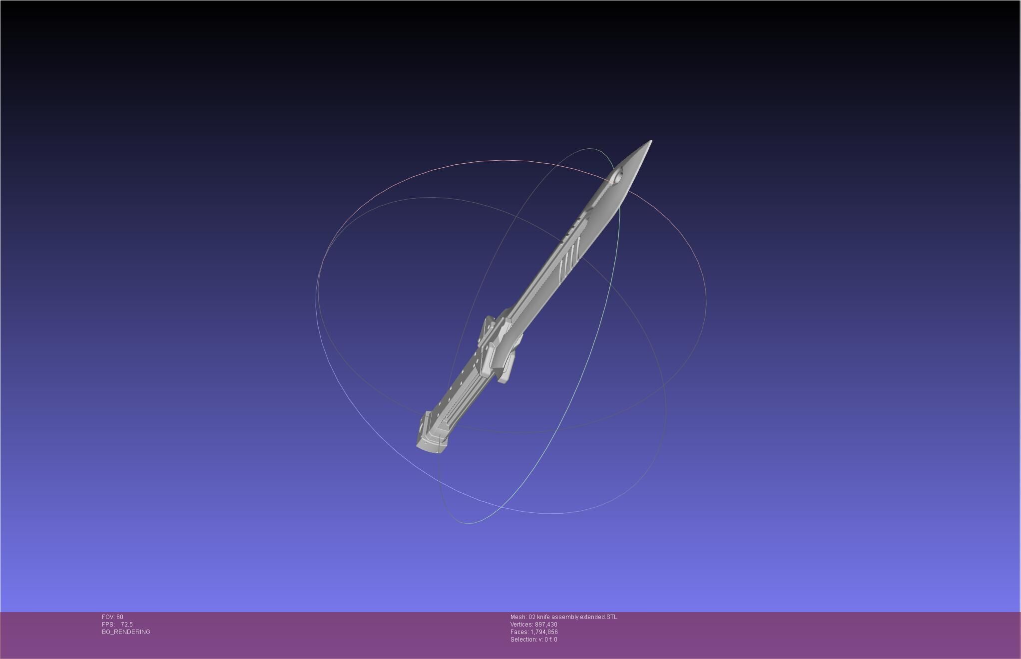 Evangelion rebuild Unit 2 Knife Movable Version 3D print model_21
