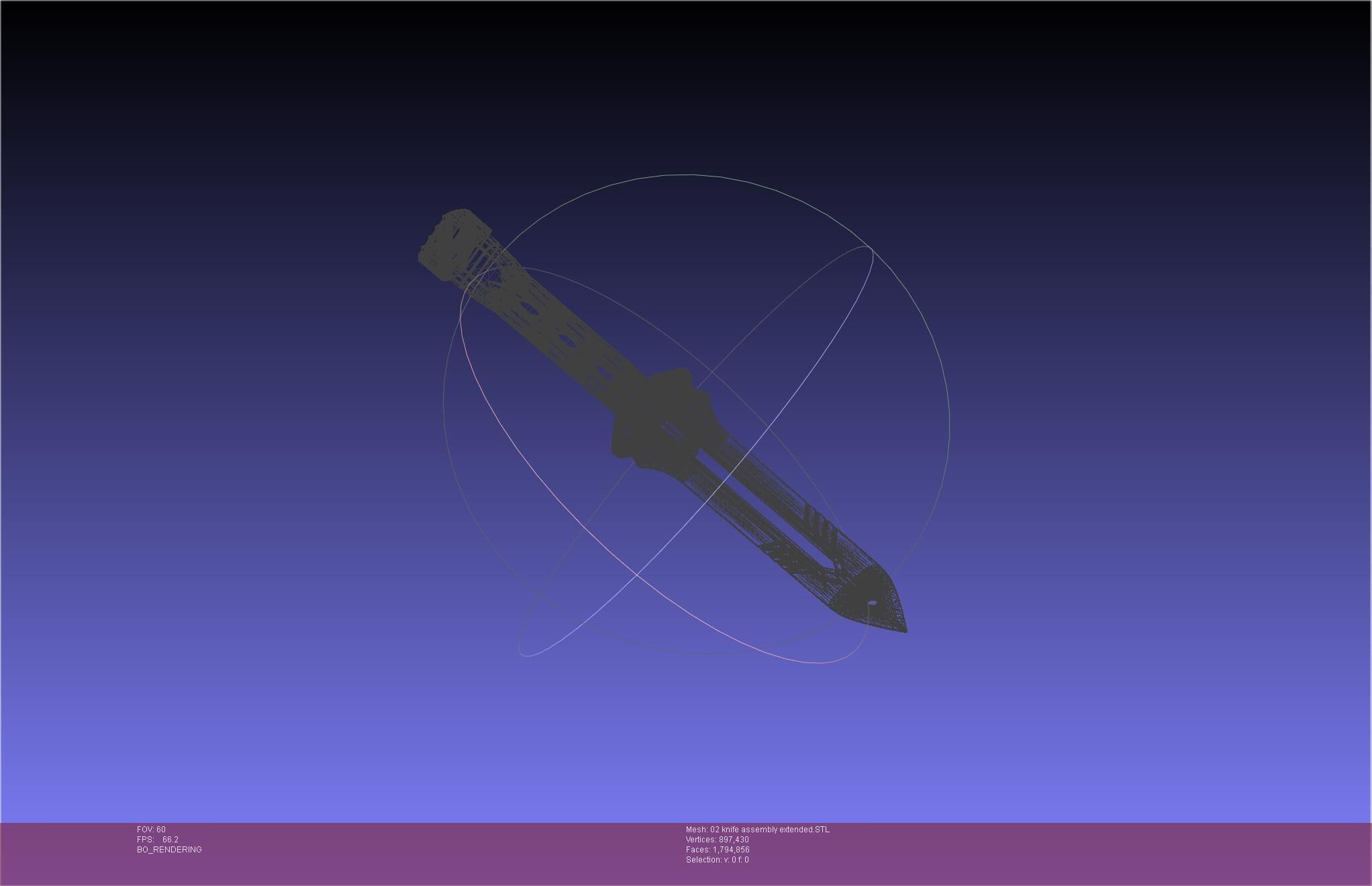 Evangelion rebuild Unit 2 Knife Movable Version 3D print model_54