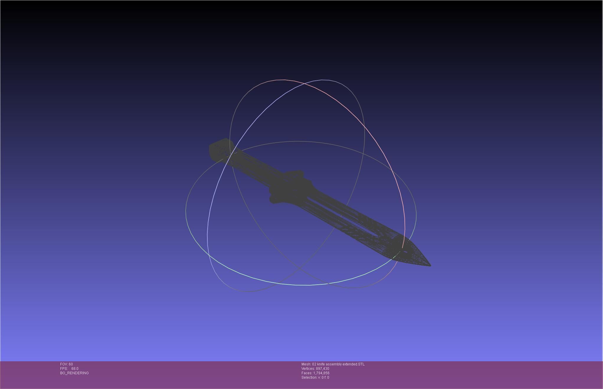 Evangelion rebuild Unit 2 Knife Movable Version 3D print model_29