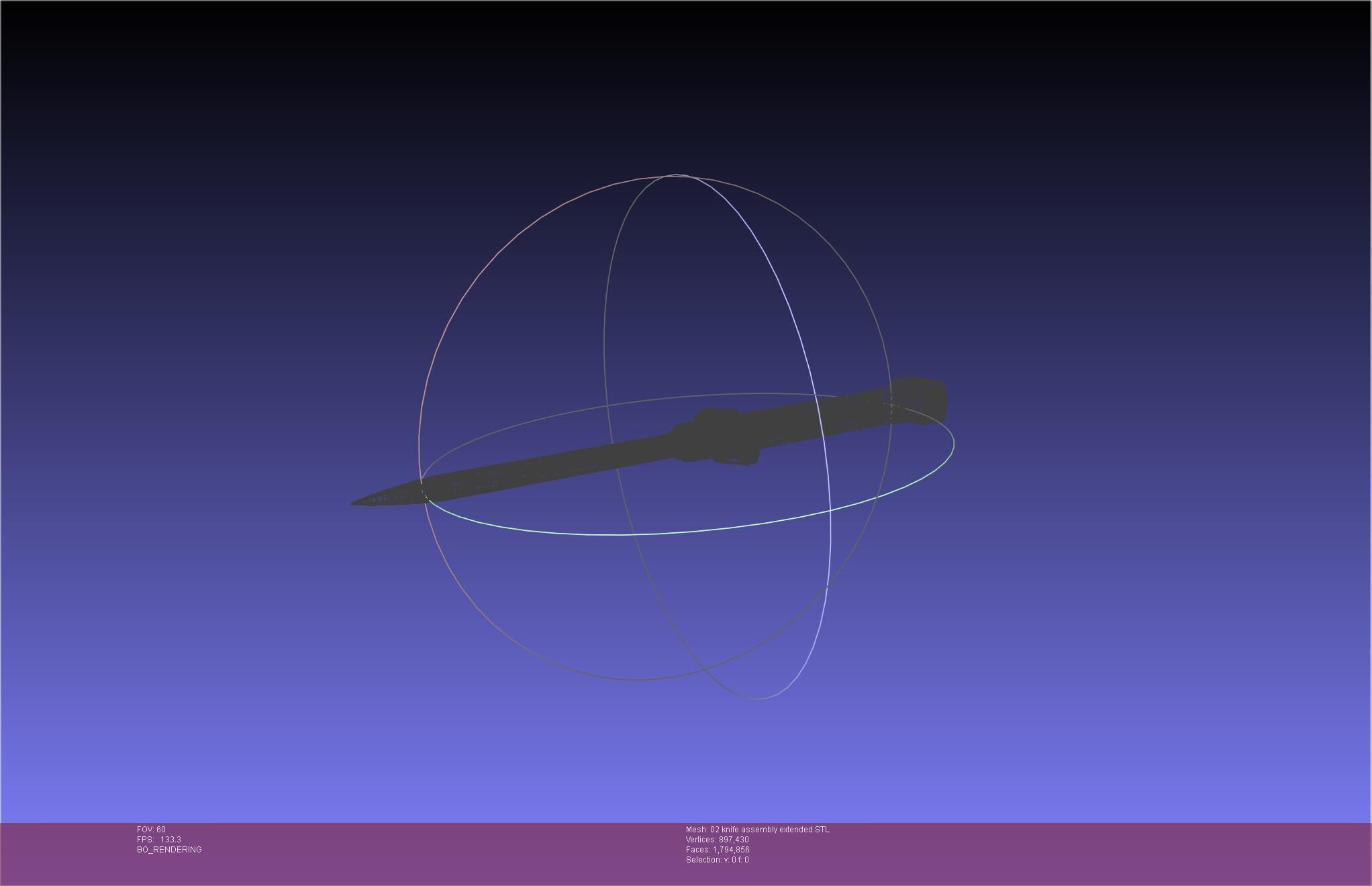 Evangelion rebuild Unit 2 Knife Movable Version 3D print model_27