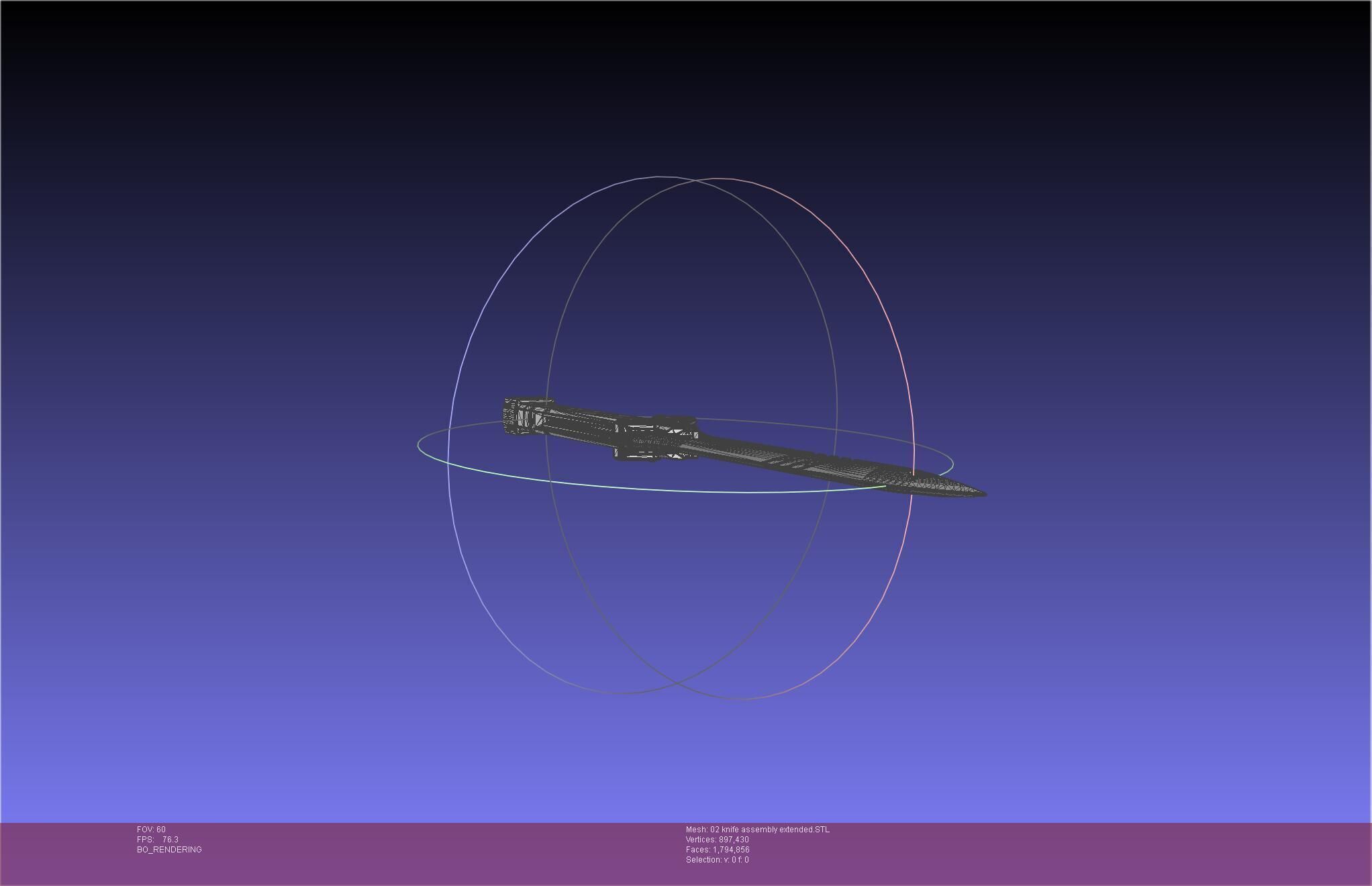 Evangelion rebuild Unit 2 Knife Movable Version 3D print model_46