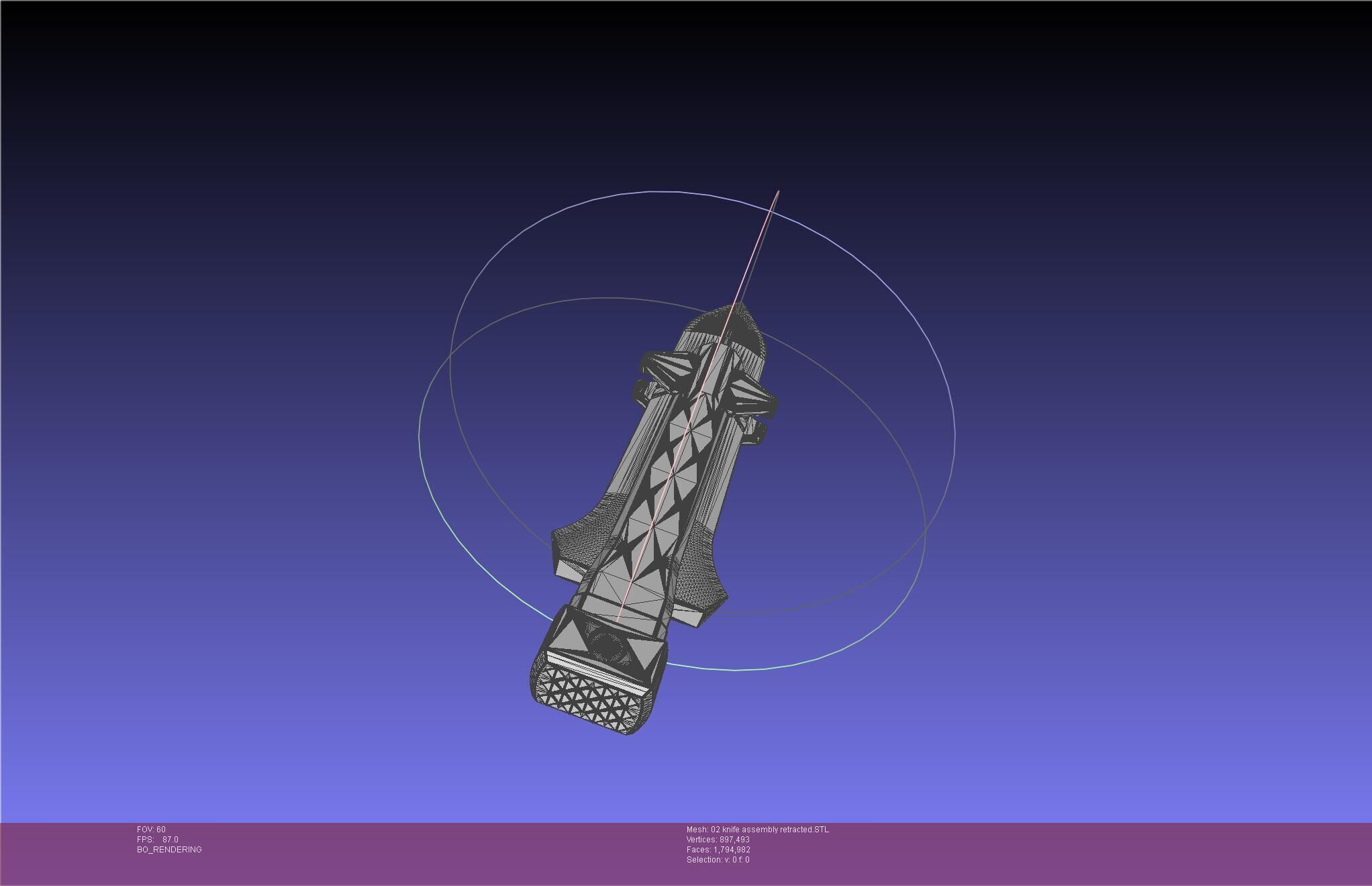 Evangelion rebuild Unit 2 Knife Movable Version 3D print model_80