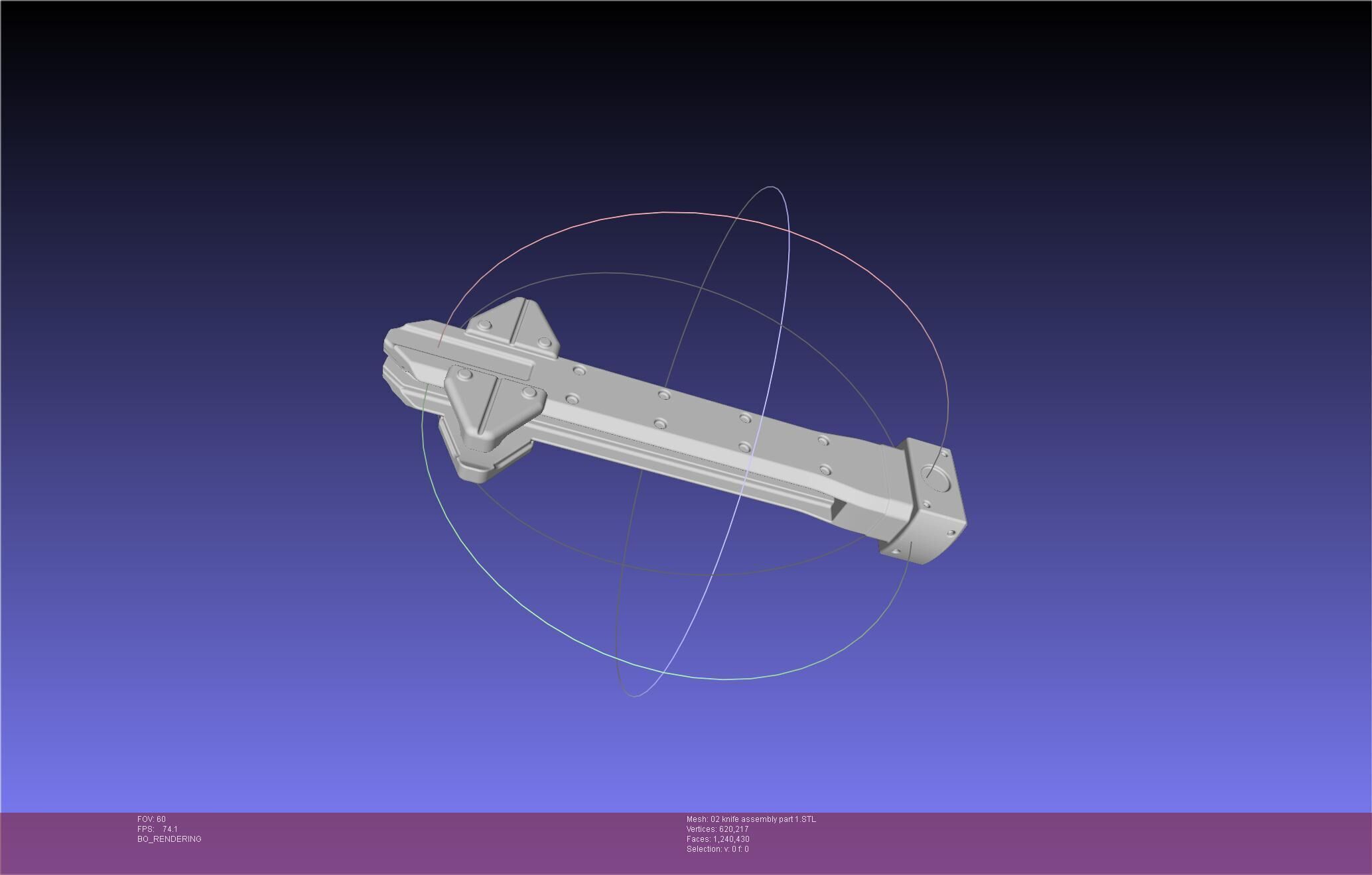 Evangelion rebuild Unit 2 Knife Movable Version 3D print model_67