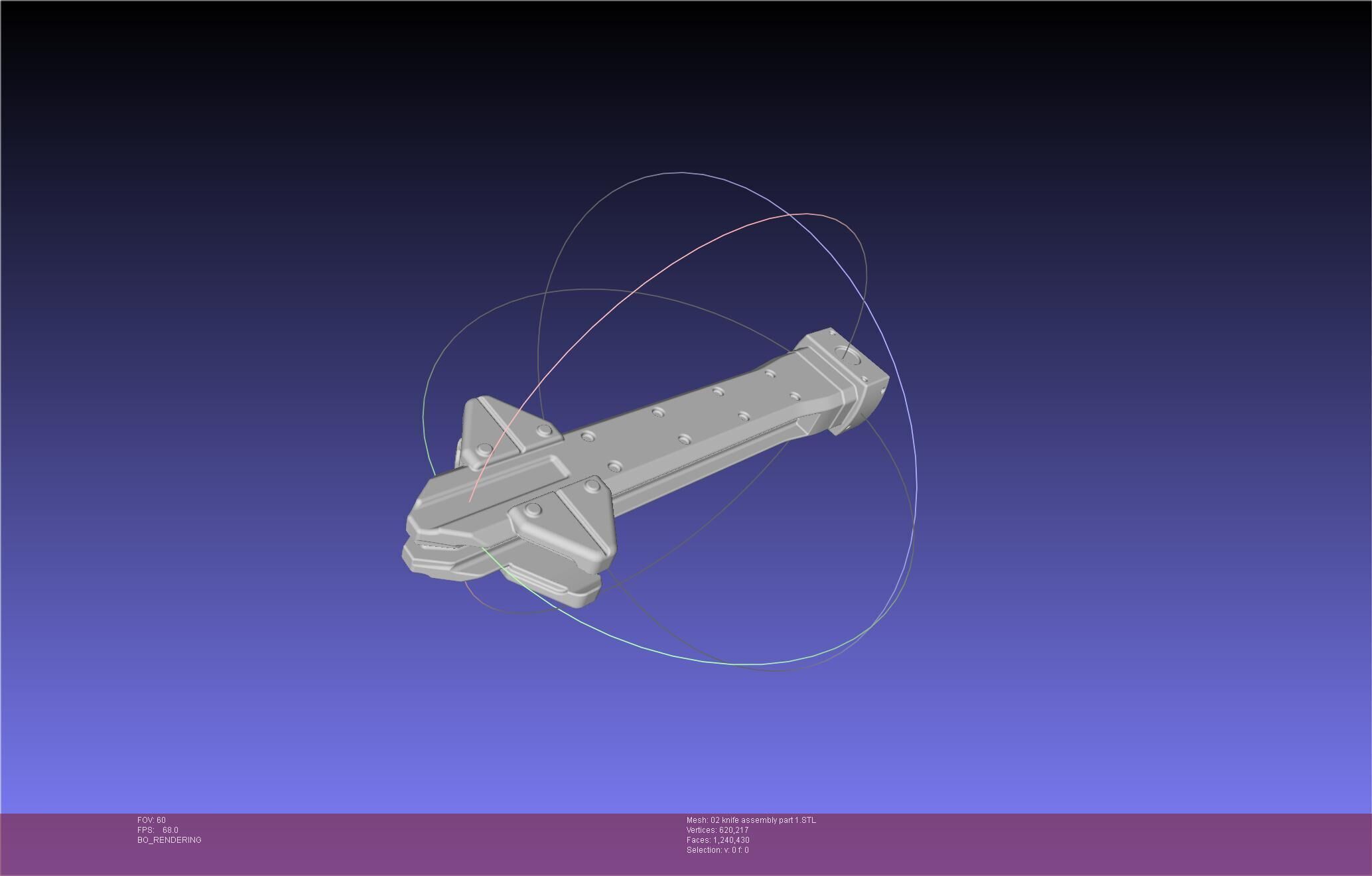 Evangelion rebuild Unit 2 Knife Movable Version 3D print model_99