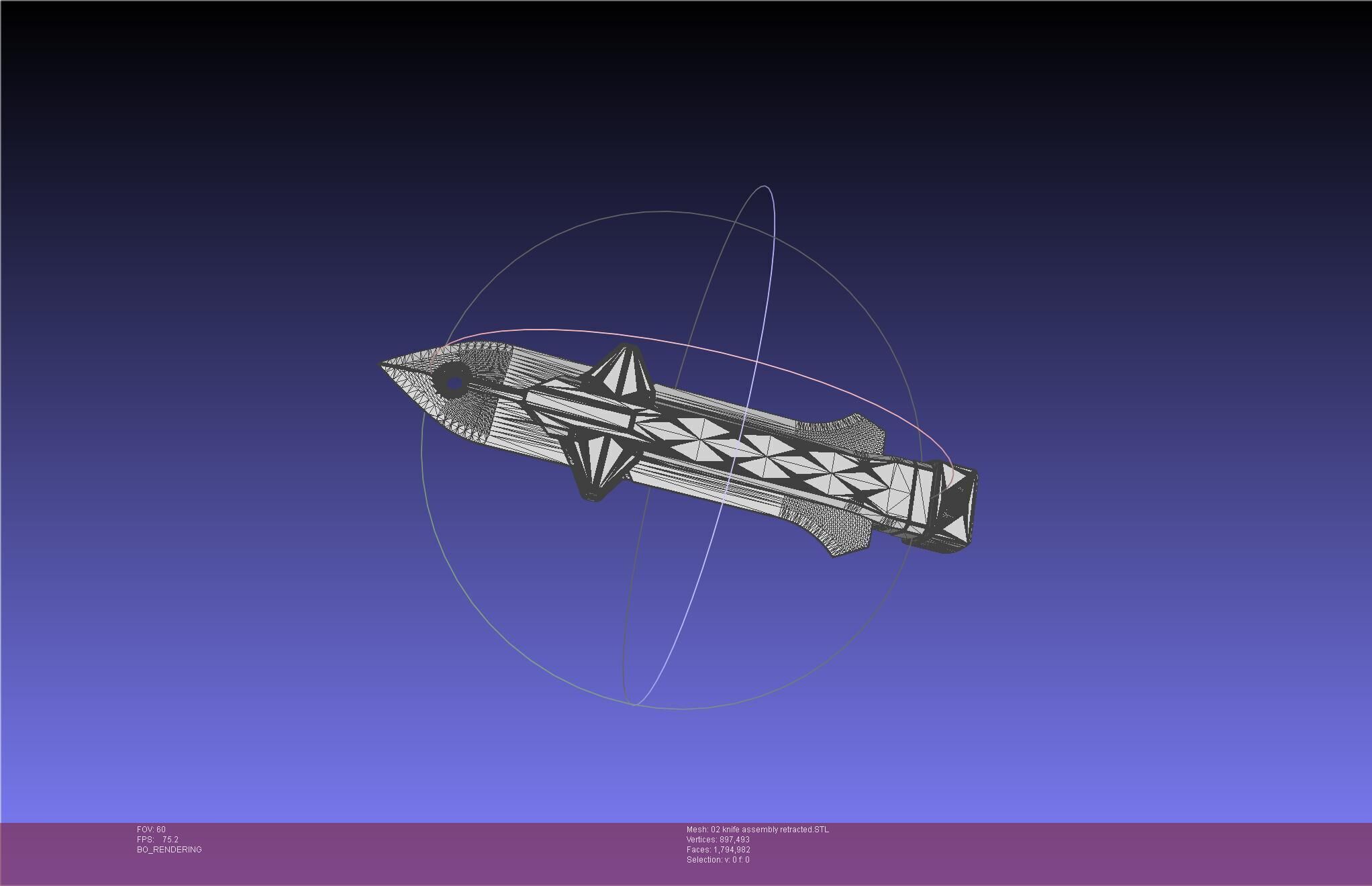 Evangelion rebuild Unit 2 Knife Movable Version 3D print model_37