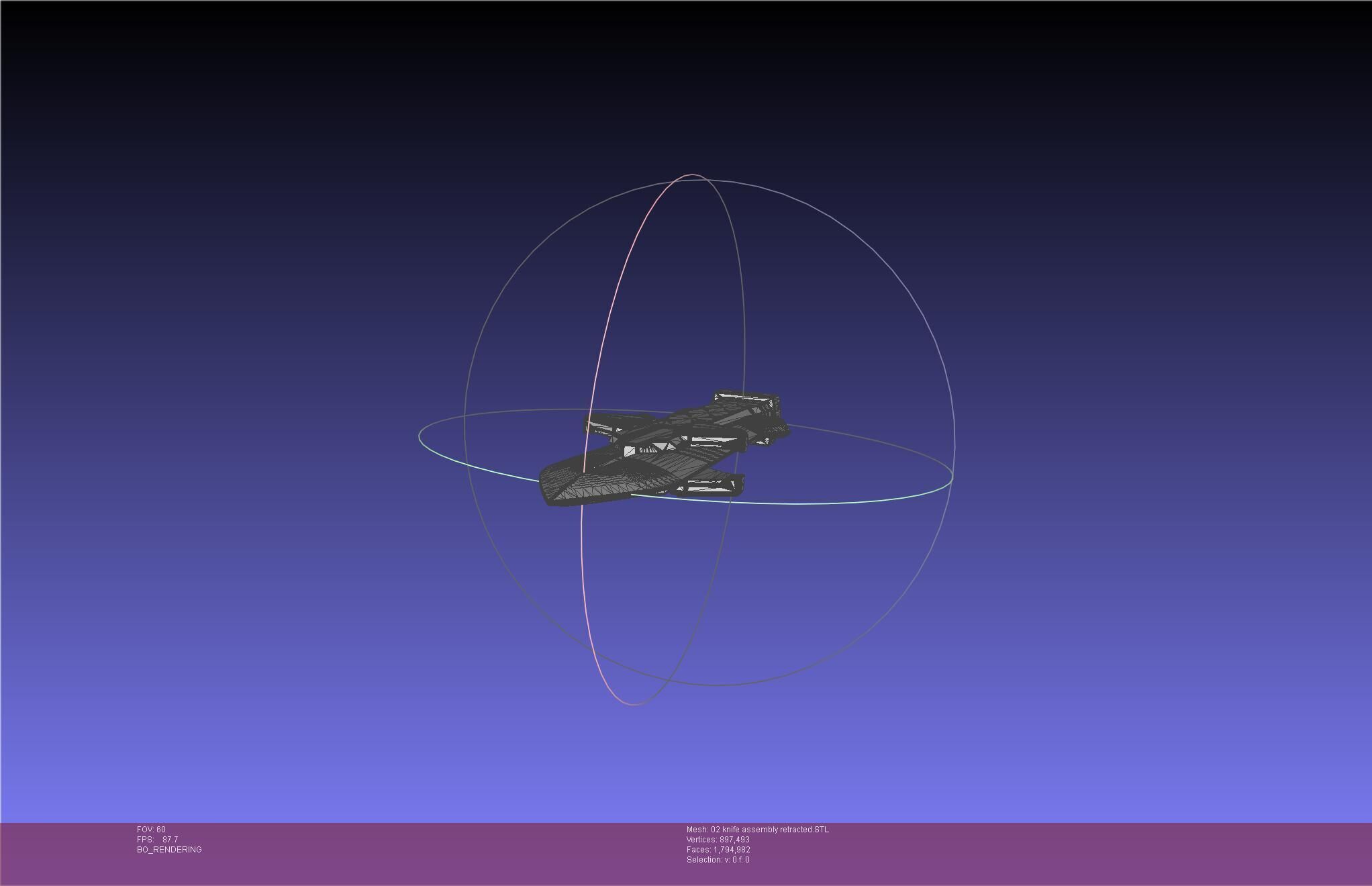 Evangelion rebuild Unit 2 Knife Movable Version 3D print model_91