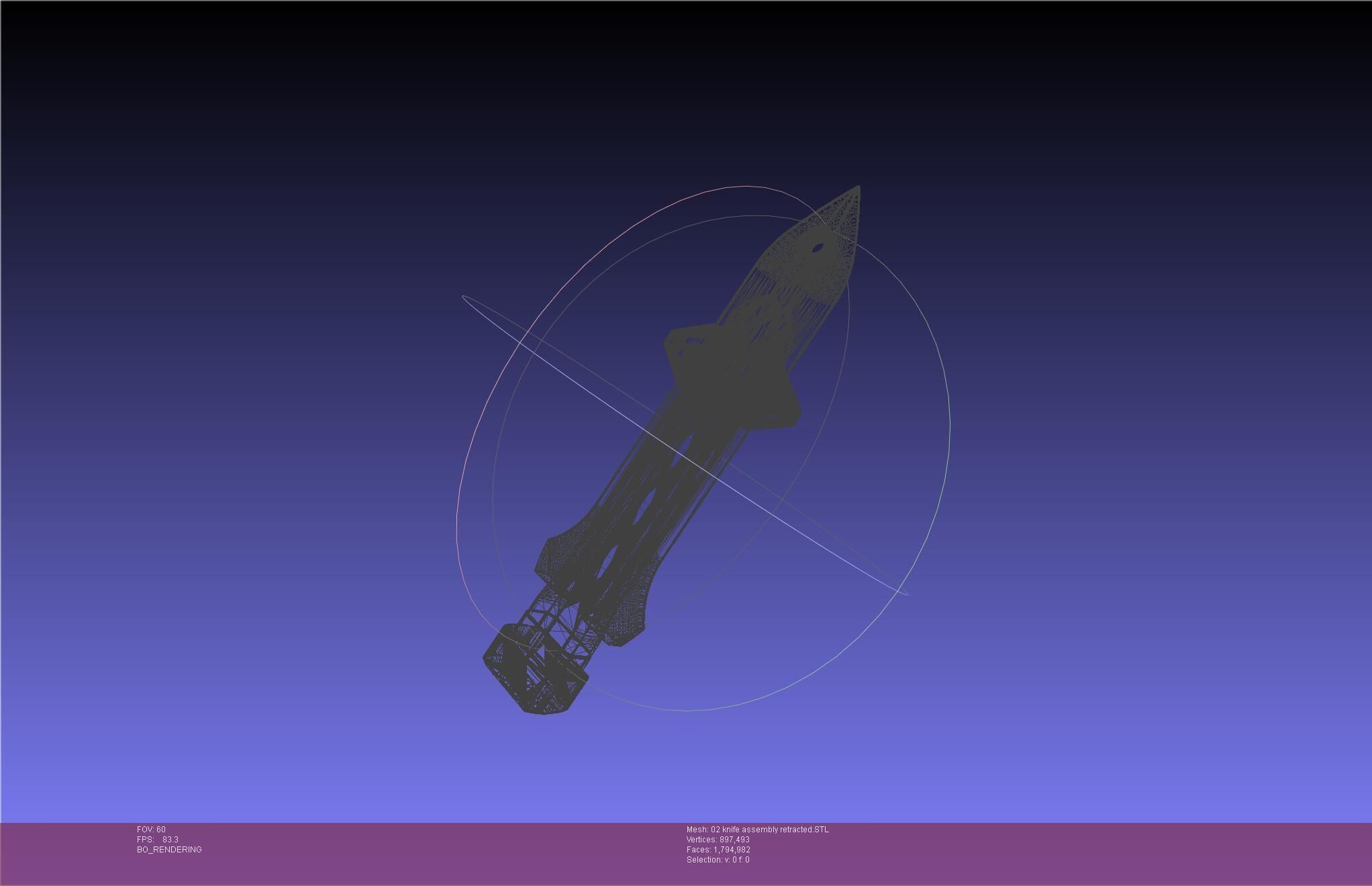 Evangelion rebuild Unit 2 Knife Movable Version 3D print model_98