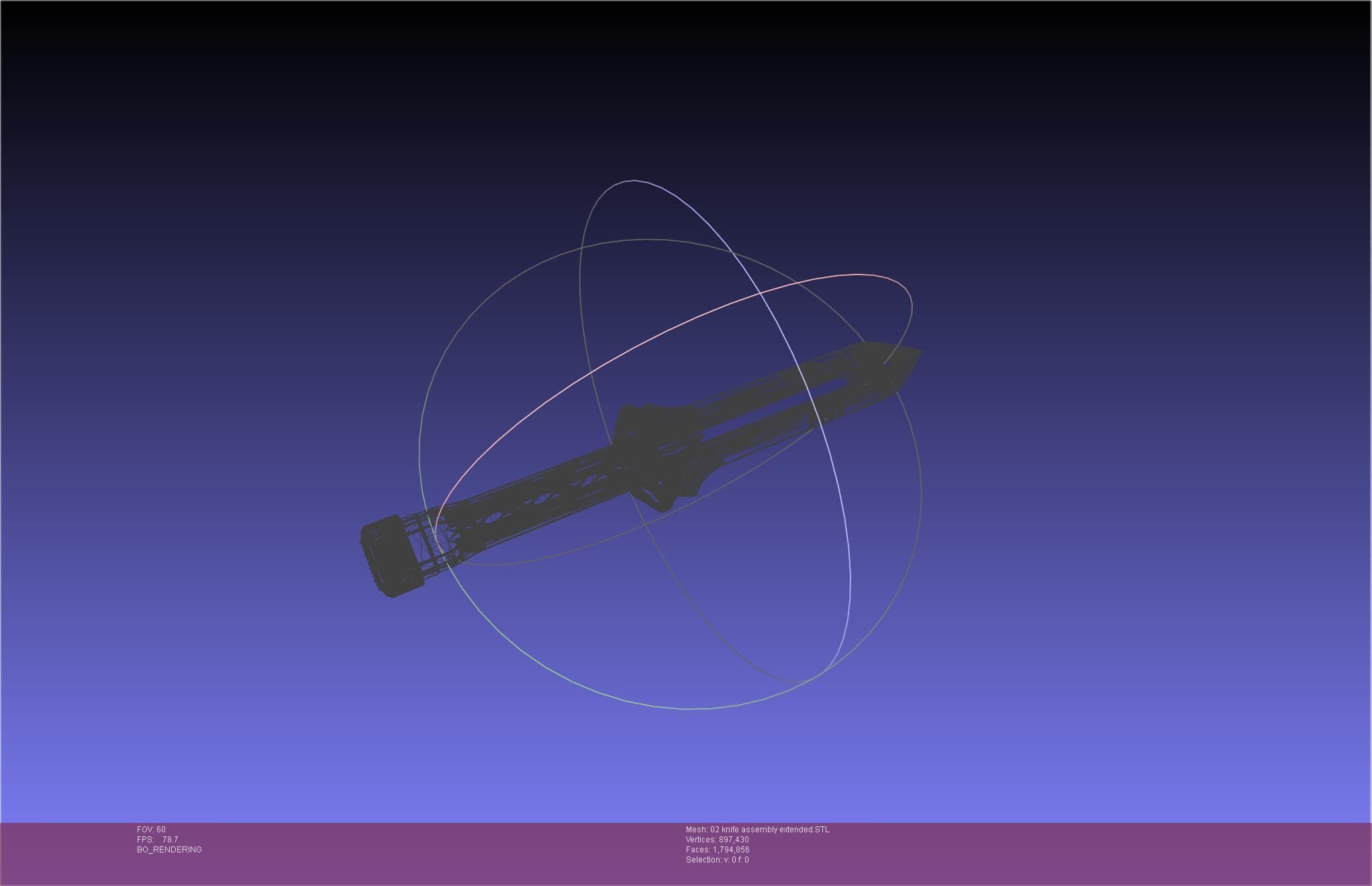 Evangelion rebuild Unit 2 Knife Movable Version 3D print model_26