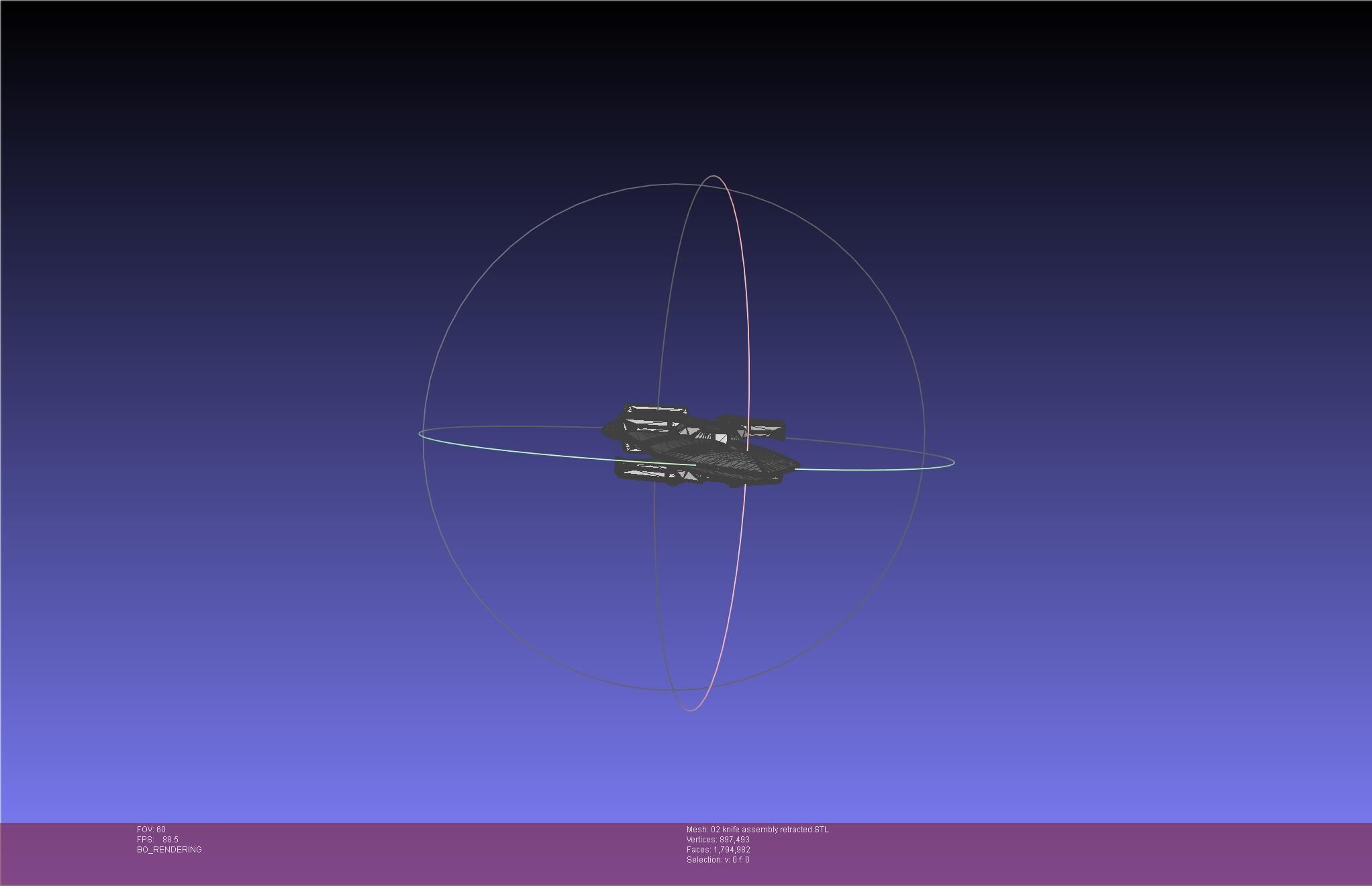 Evangelion rebuild Unit 2 Knife Movable Version 3D print model_94