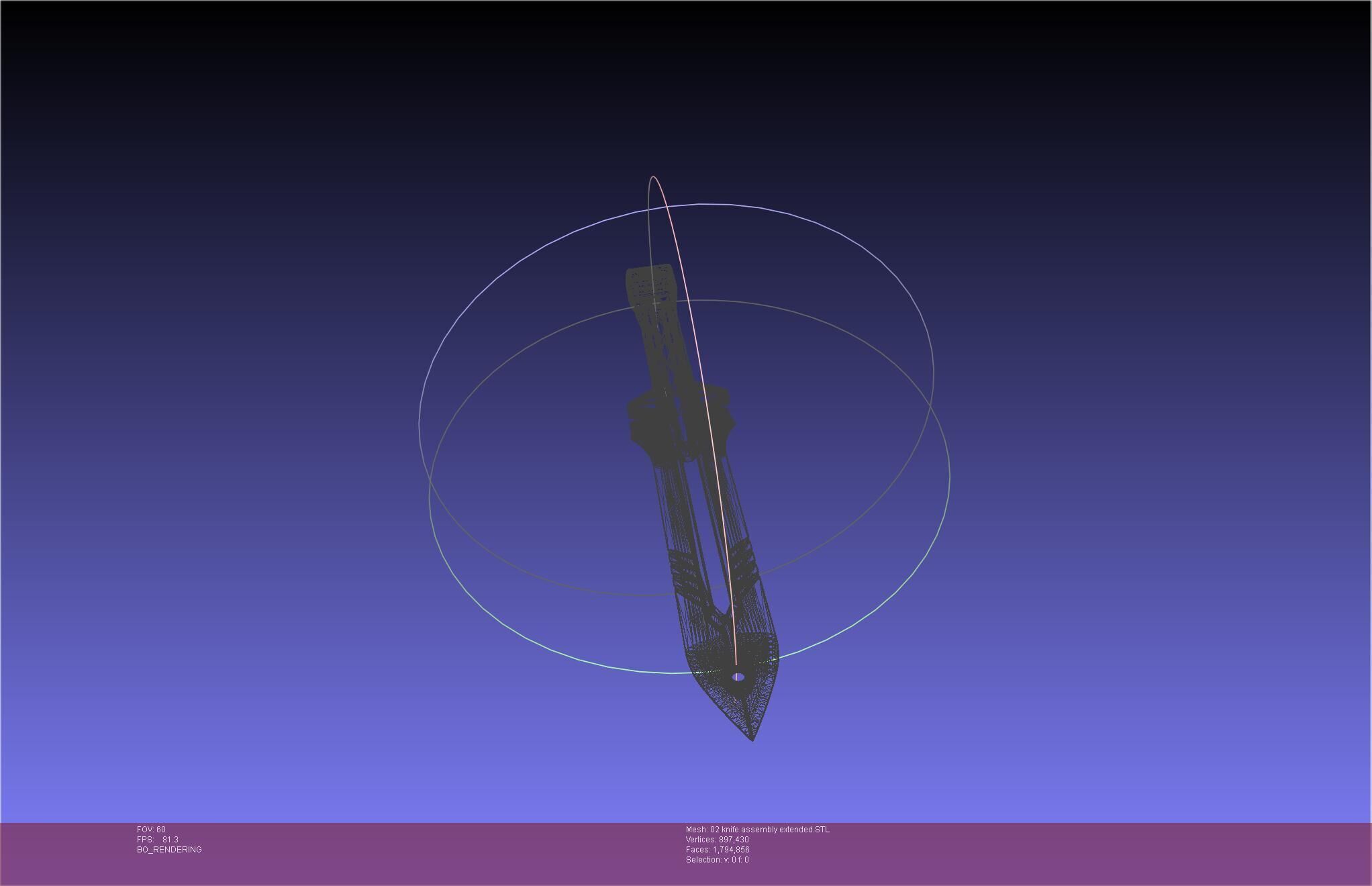 Evangelion rebuild Unit 2 Knife Movable Version 3D print model_75