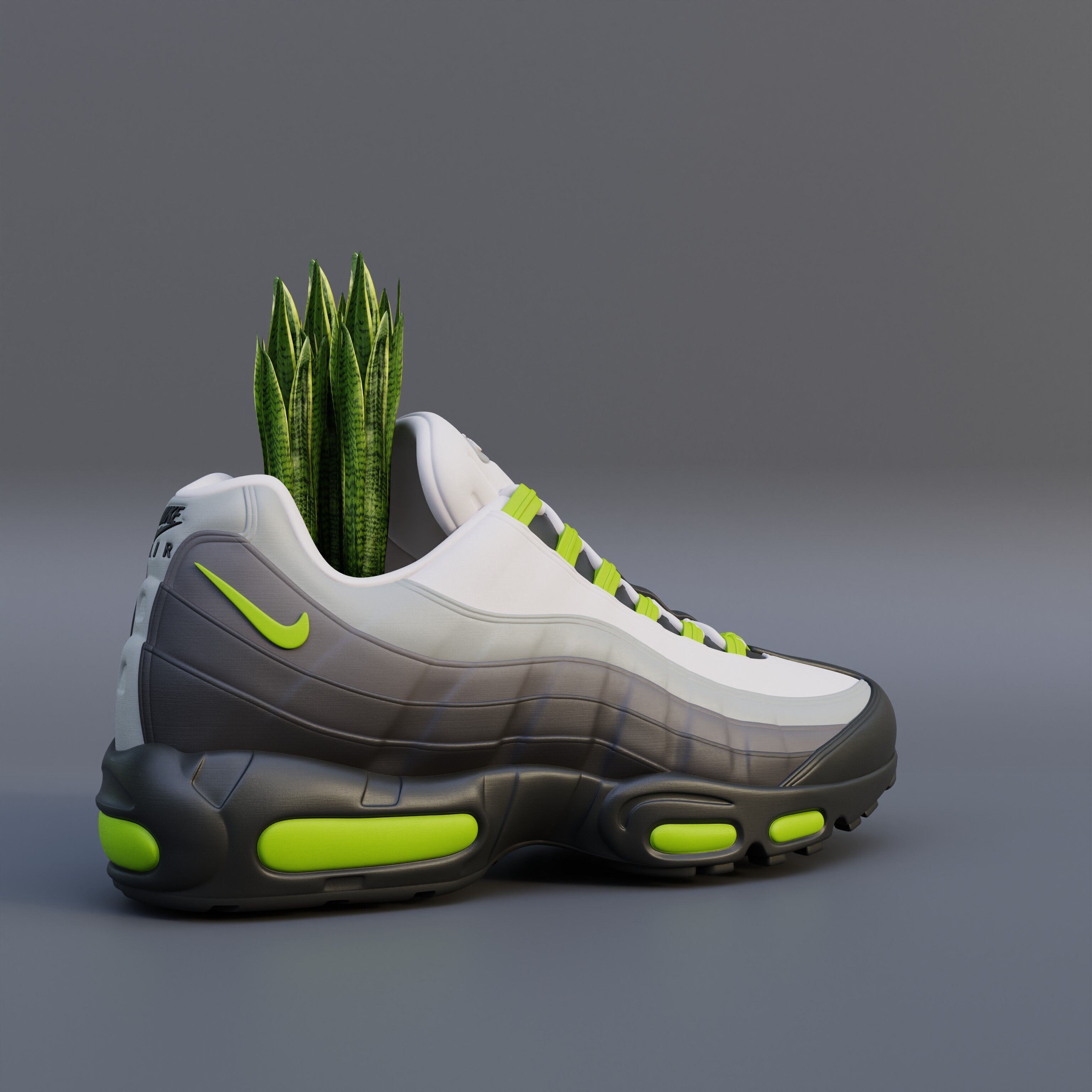 3D Printed Air Max 95 neon 3D model 3D printable | CGTrader