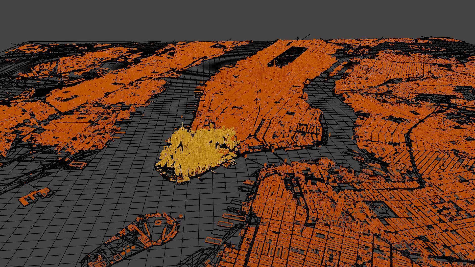 Large Scale New York City Map 3D model 3D model_8