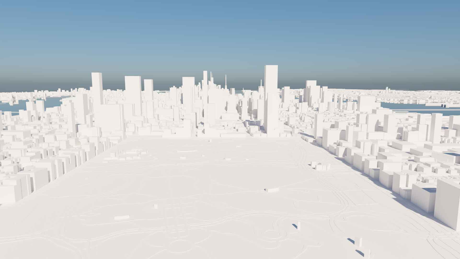 Large Scale New York City Map 3D model 3D model_5