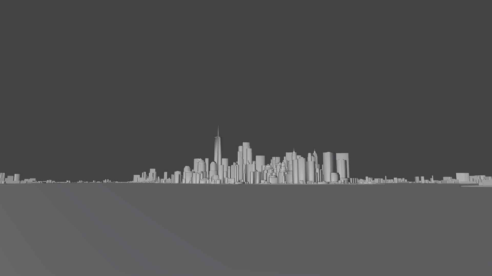 Large Scale New York City Map 3D model 3D model_6