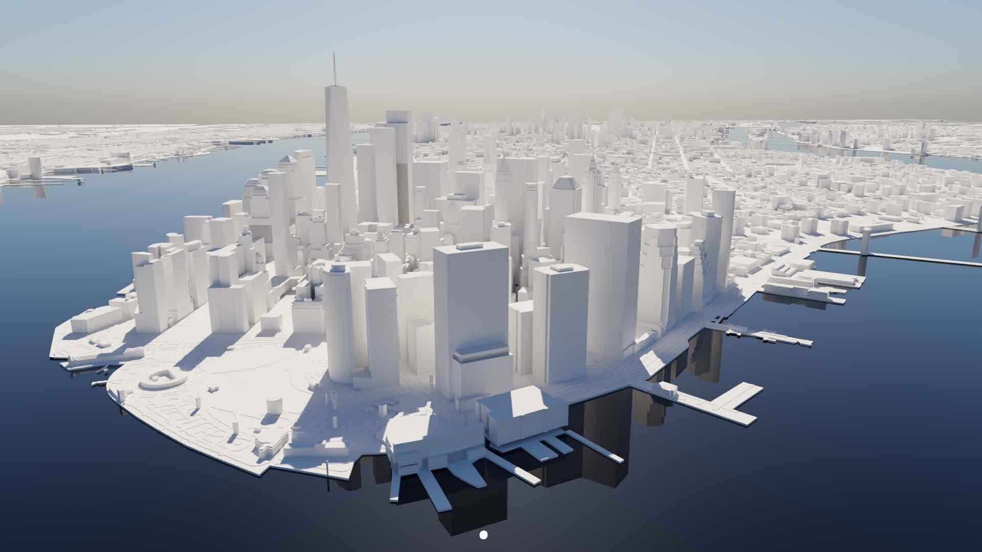 Large Scale New York City Map 3D model 3D model_2