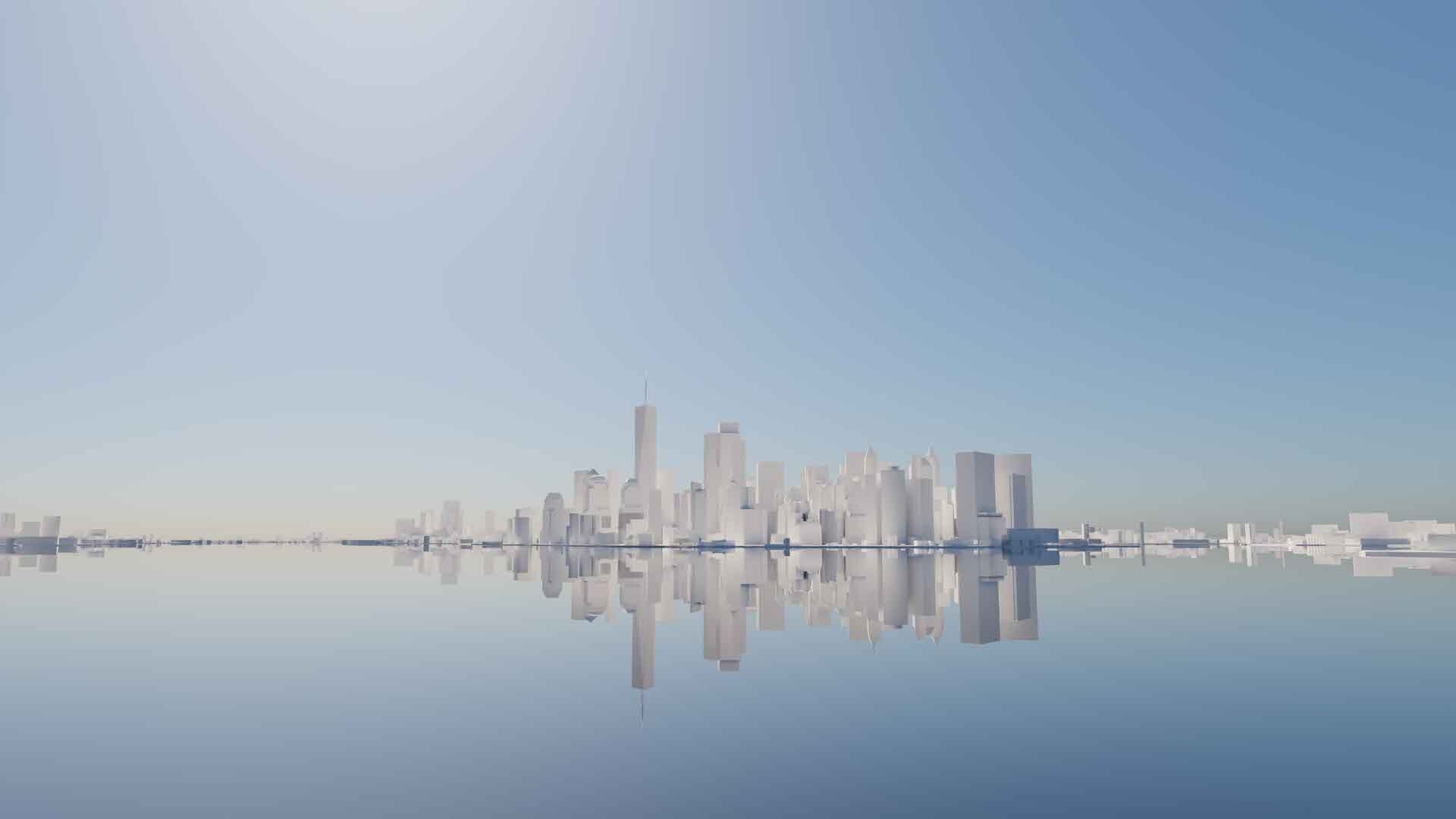 Large Scale New York City Map 3D model 3D model_3