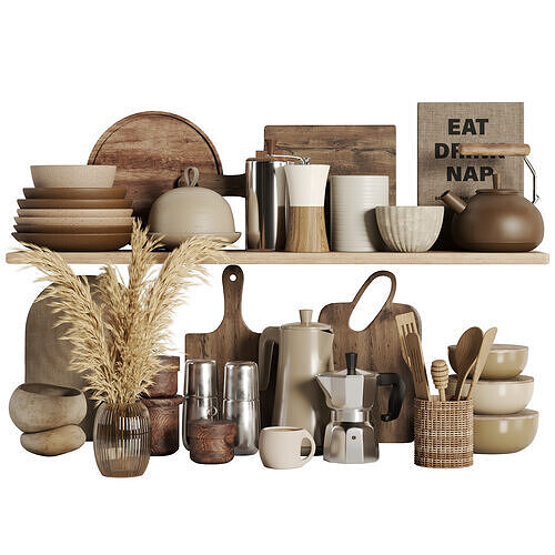 kitchen accessories 04 Low-poly 3D model