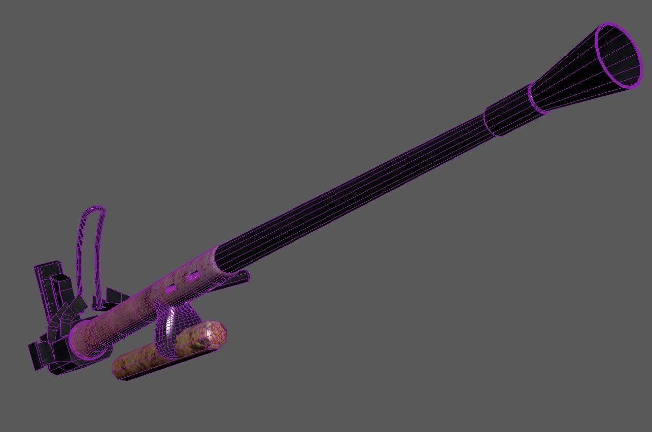 Bofors 40 mm Automatic Gun L-60 Low-poly 3D model 3D model_17