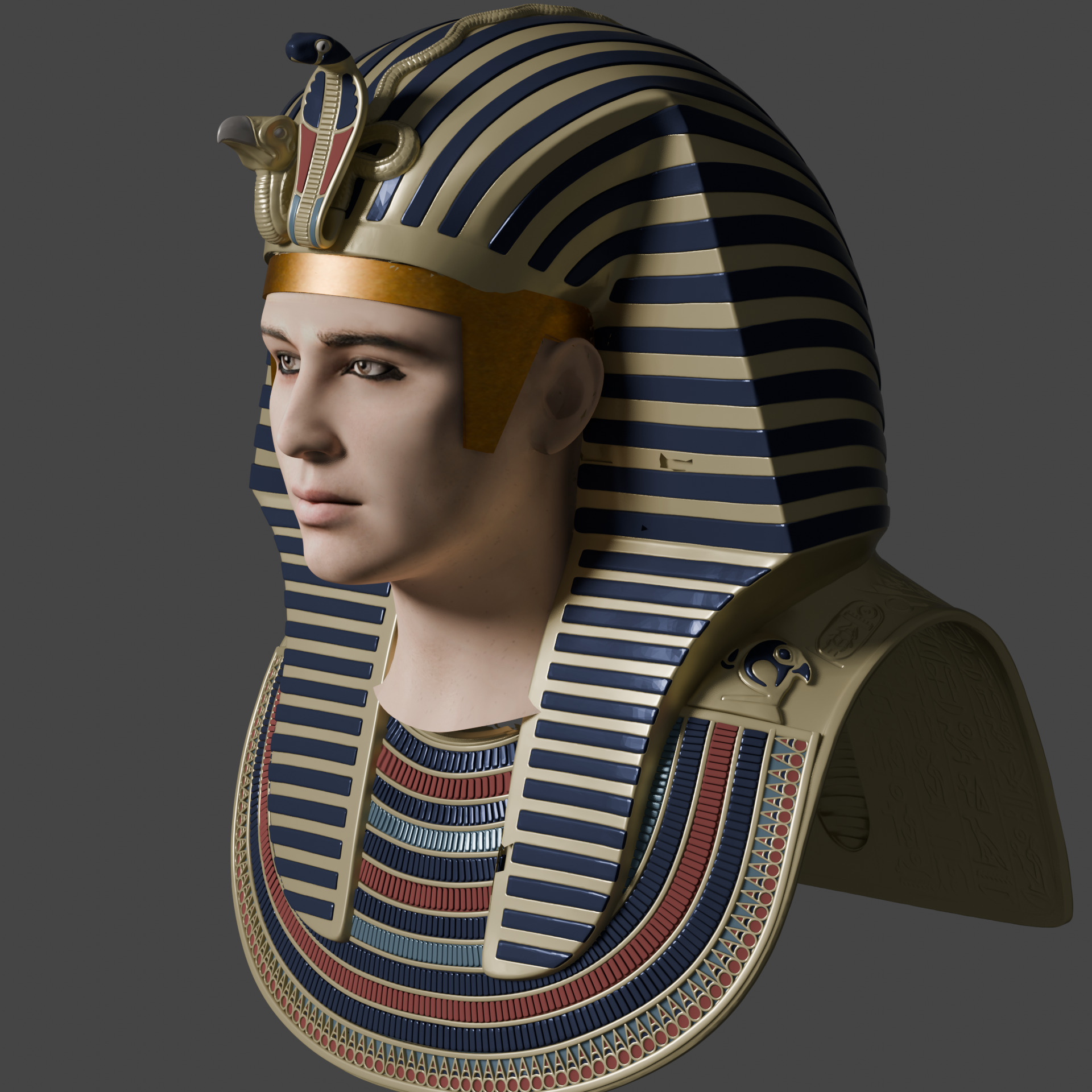 pharaoh king 3D model_3