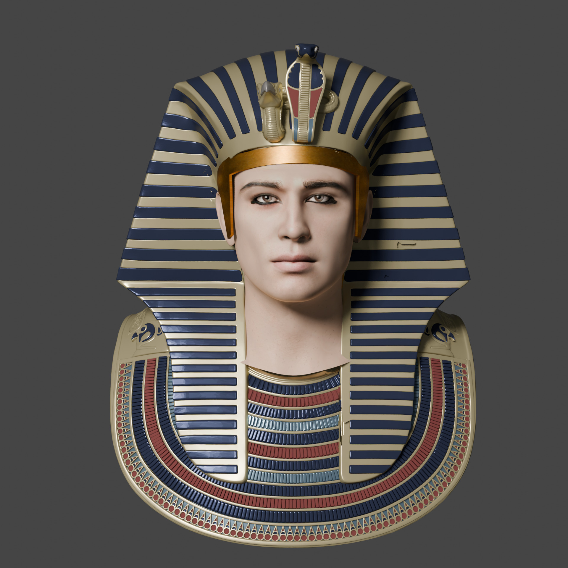 pharaoh king 3D model_5