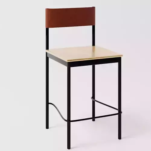 Modern Industrial Chair  High-Quality 3D Model
