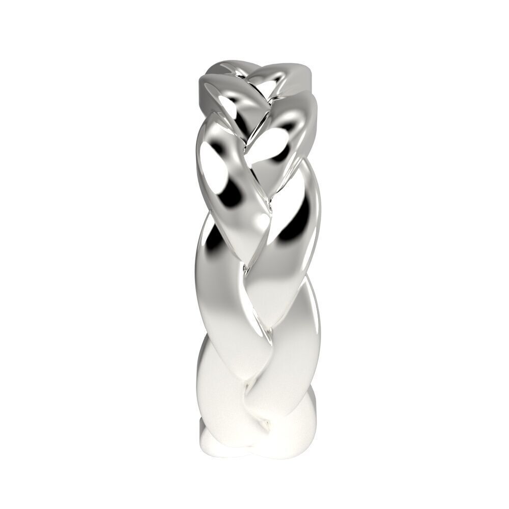 Braided ring 3D print model_14