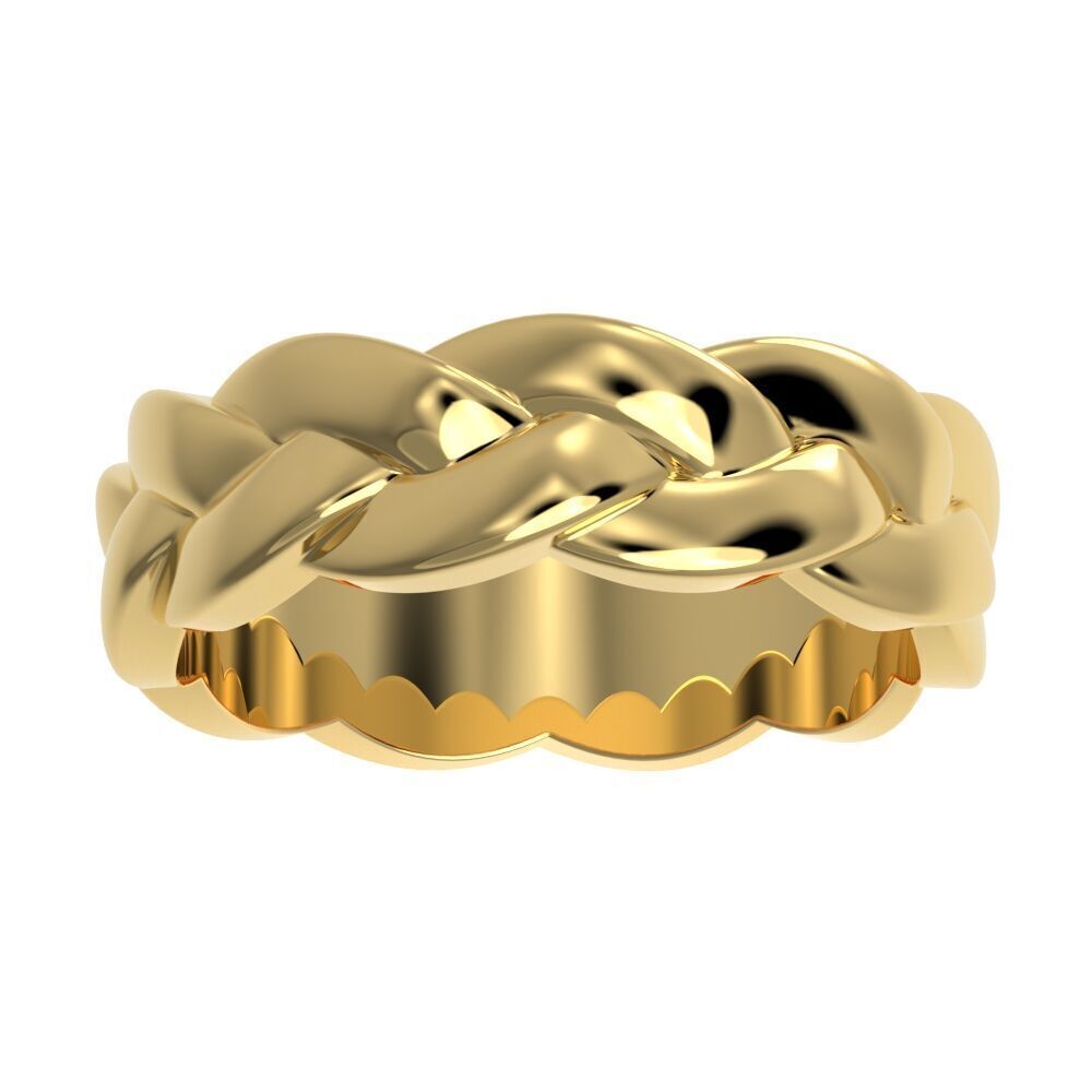 Braided ring 3D print model_19